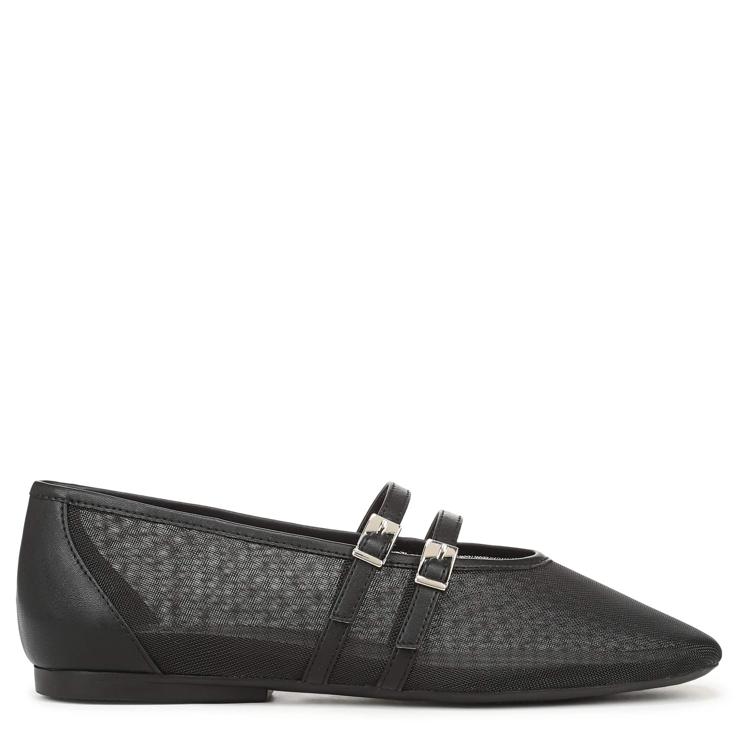 NATURALIZER-WOMENS CRISTA FLAT-BLACK & 