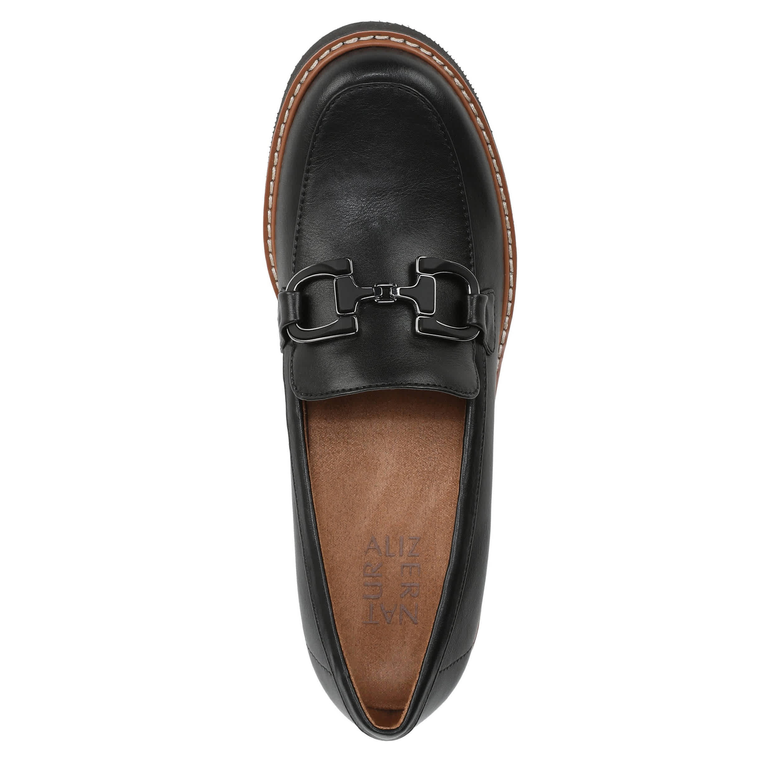 NATURALIZER-WOMENS CORINNE LOAFER-BLACK & 