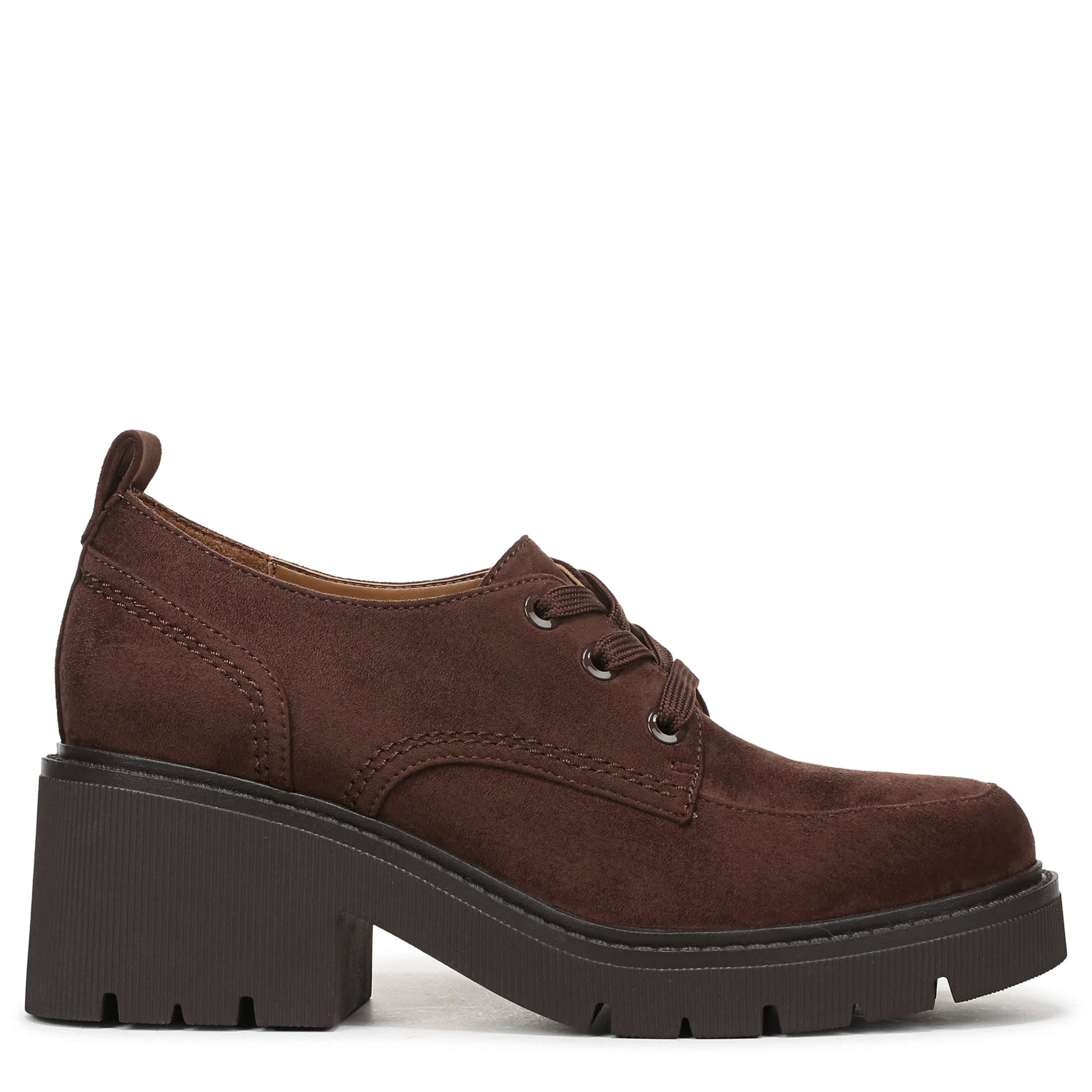 NATURALIZER-WOMENS JACIE PLATFORM OXFORD-CHOCOLATE & 
