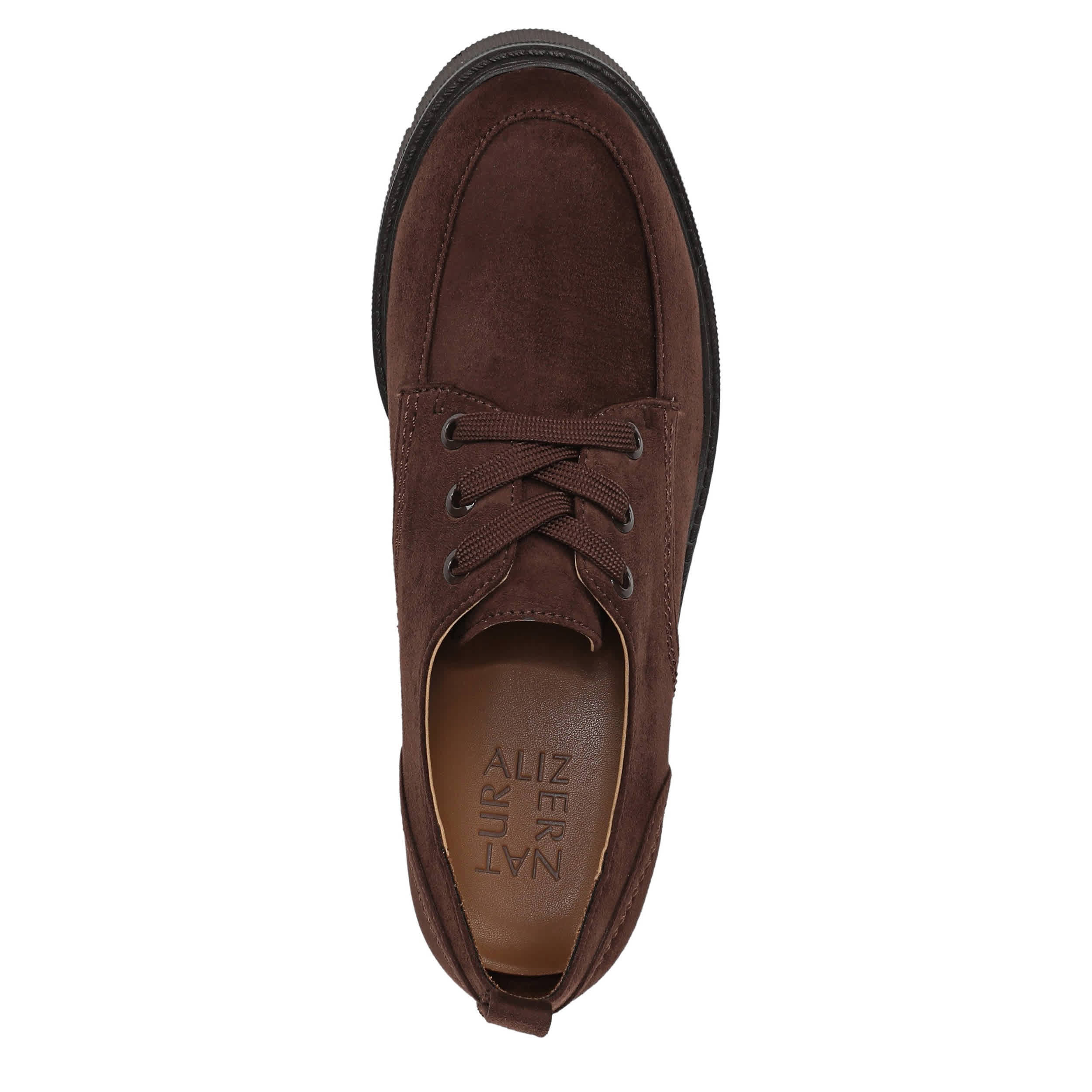 NATURALIZER-WOMENS JACIE PLATFORM OXFORD-CHOCOLATE & 