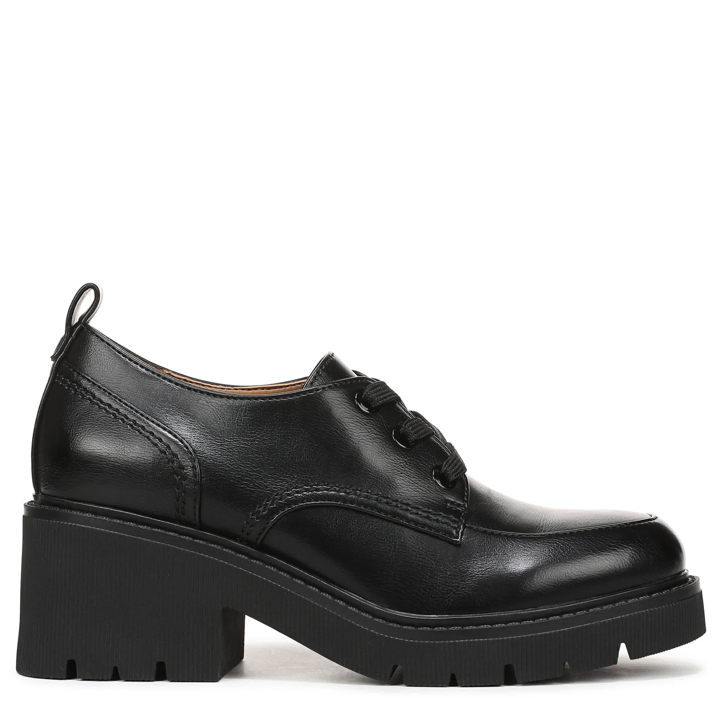 NATURALIZER-WOMENS JACIE PLATFORM OXFORD-BLACK & 