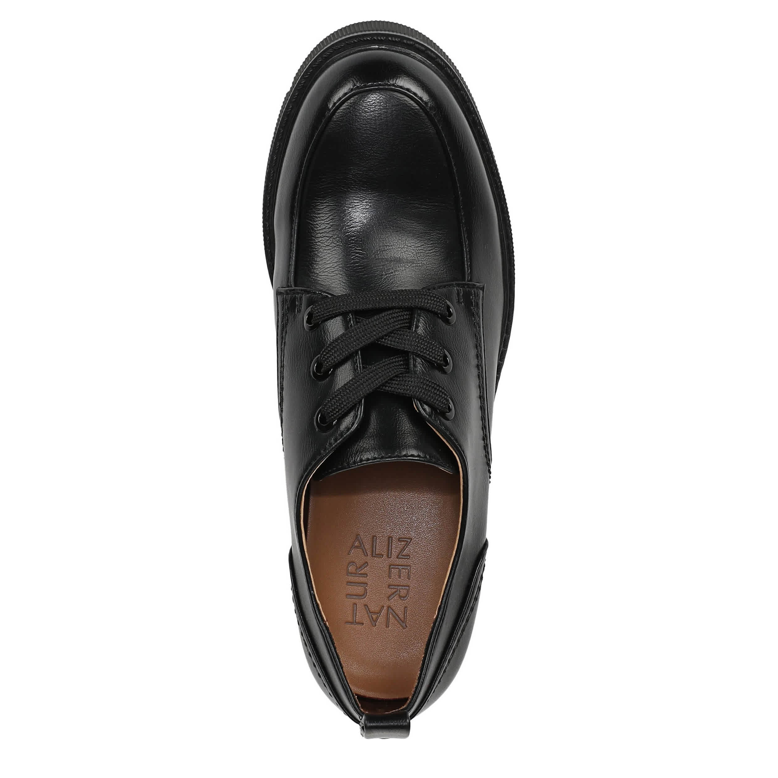NATURALIZER-WOMENS JACIE PLATFORM OXFORD-BLACK & 