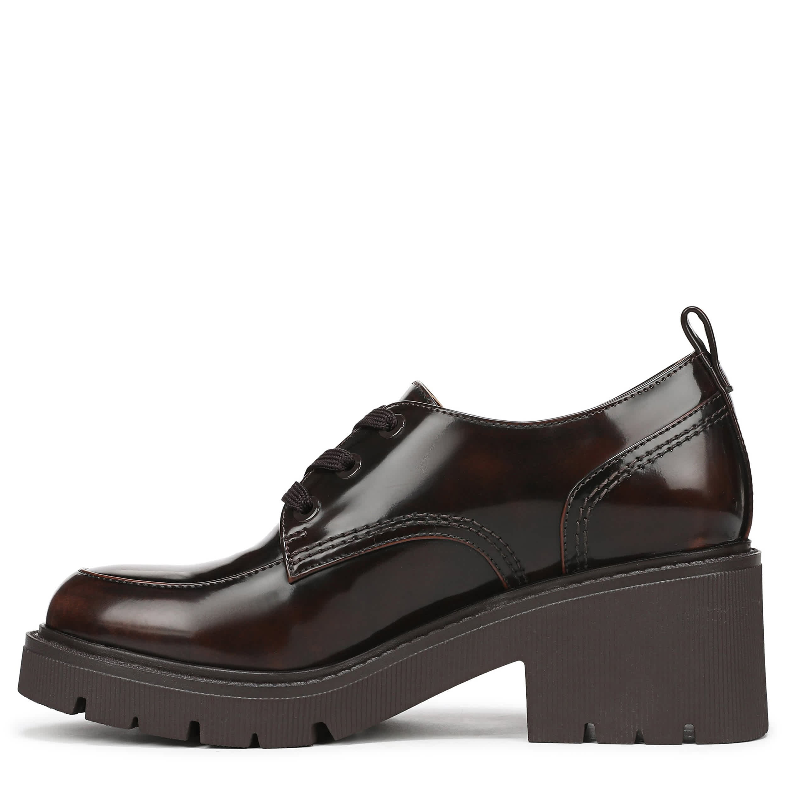 NATURALIZER-WOMENS JACIE PLATFORM OXFORD-DARK BROWN & 