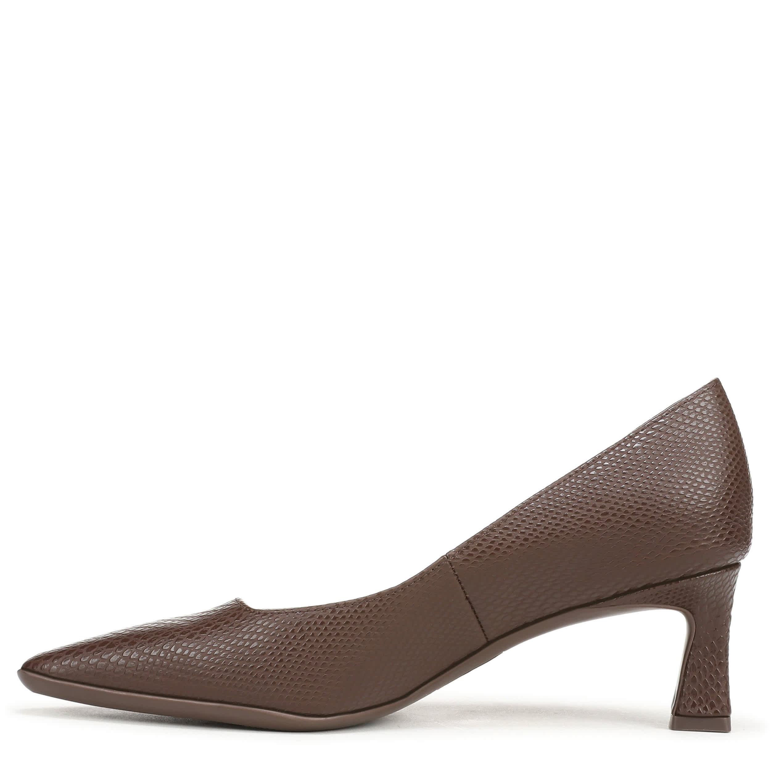 NATURALIZER-WOMENS TYLAN PUMP-CHOCOLATE & SNAKE