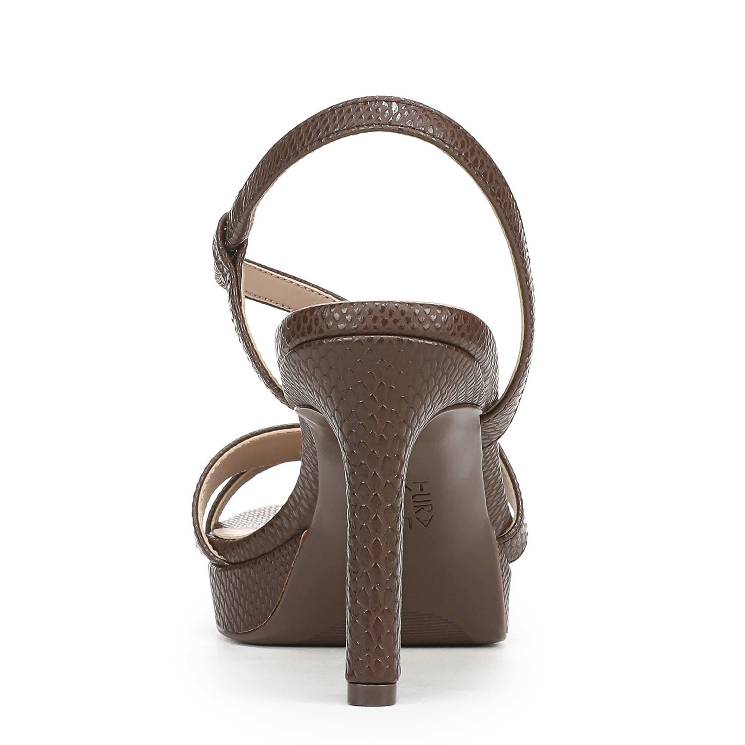 NATURALIZER-WOMENS ABBY PUMP-BROWN & SNAKE