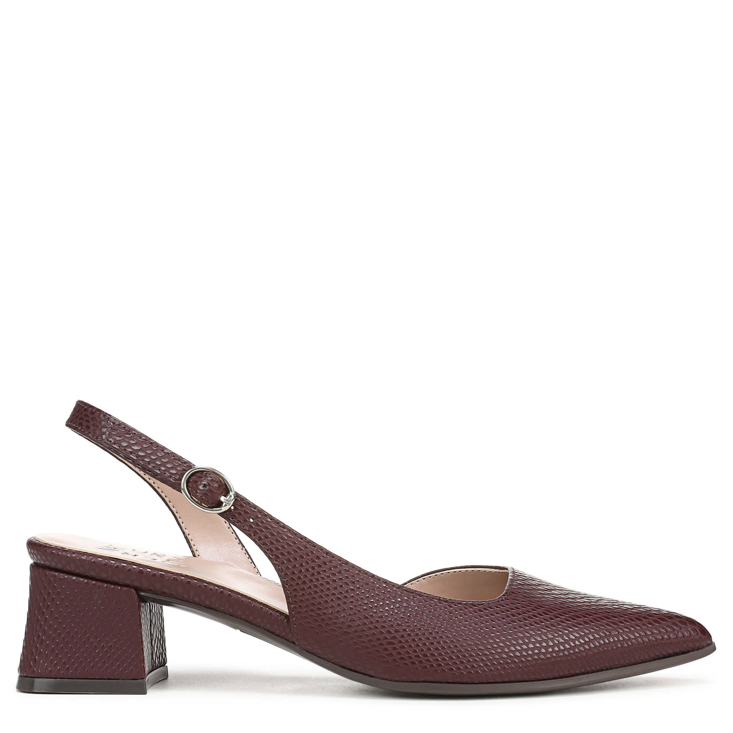NATURALIZER-WOMENS ANYA PUMP-WINE & SNAKE