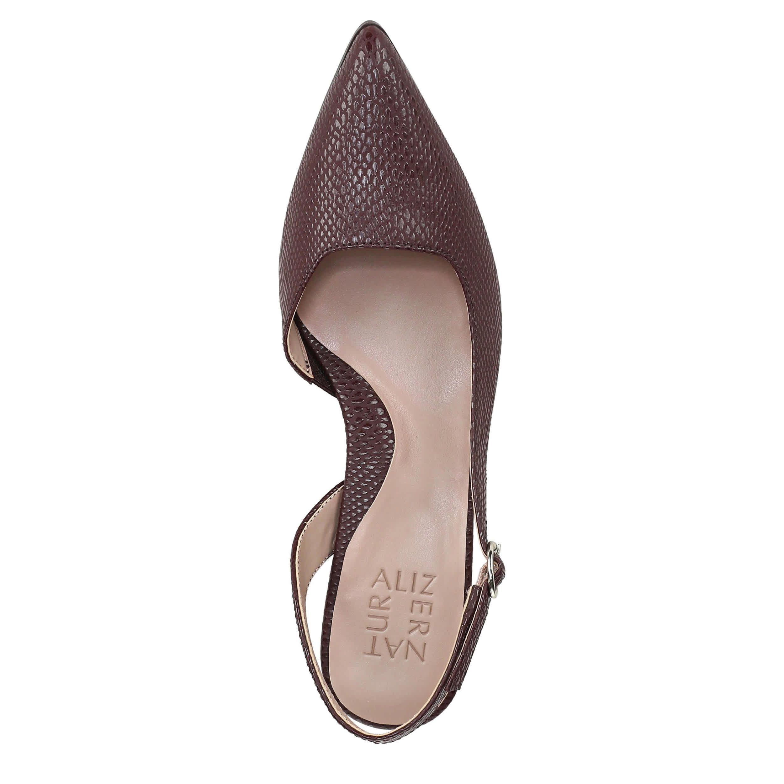 NATURALIZER-WOMENS ANYA PUMP-WINE & SNAKE