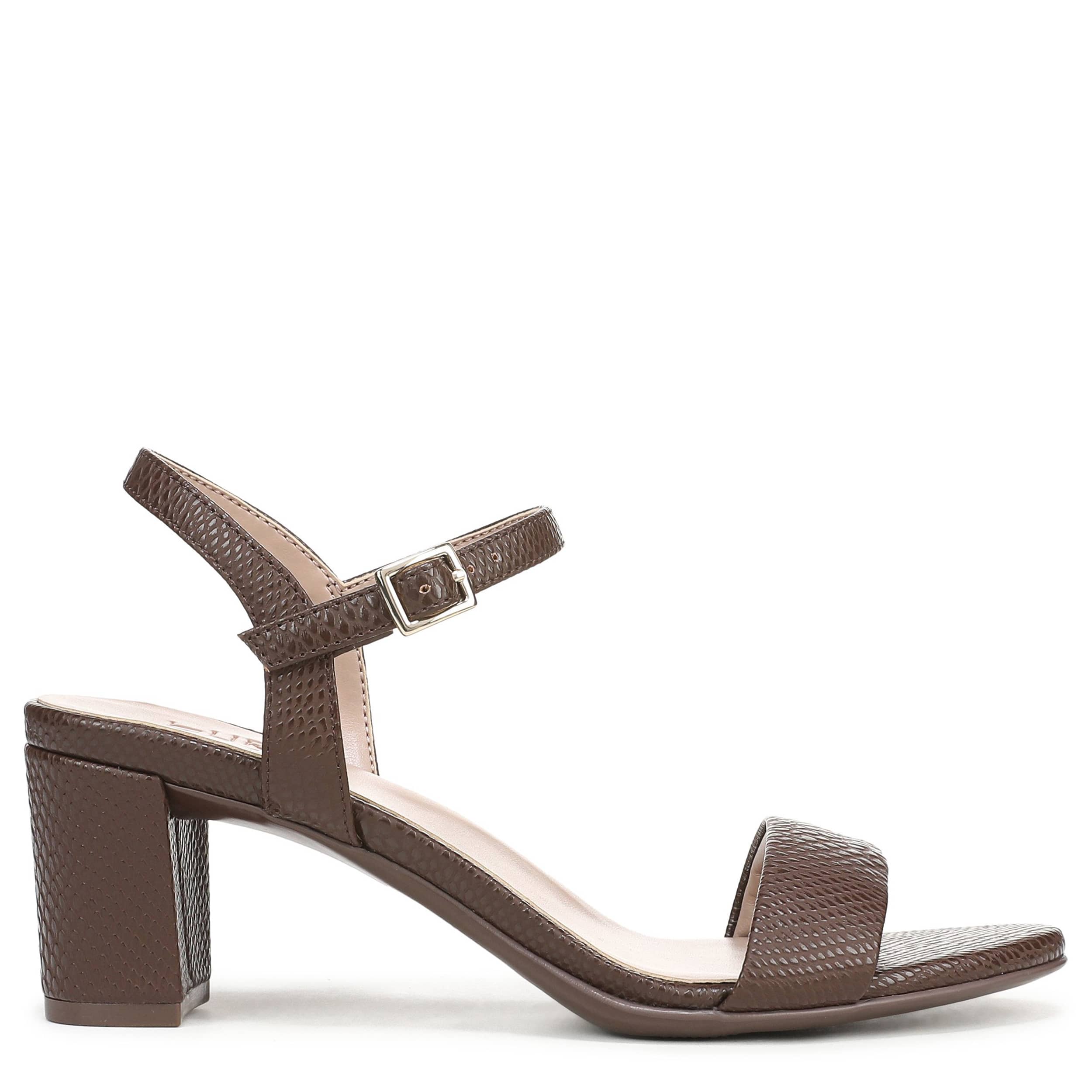 NATURALIZER-WOMENS BRISTOL SANDAL-CHOCOLATE & SNAKE