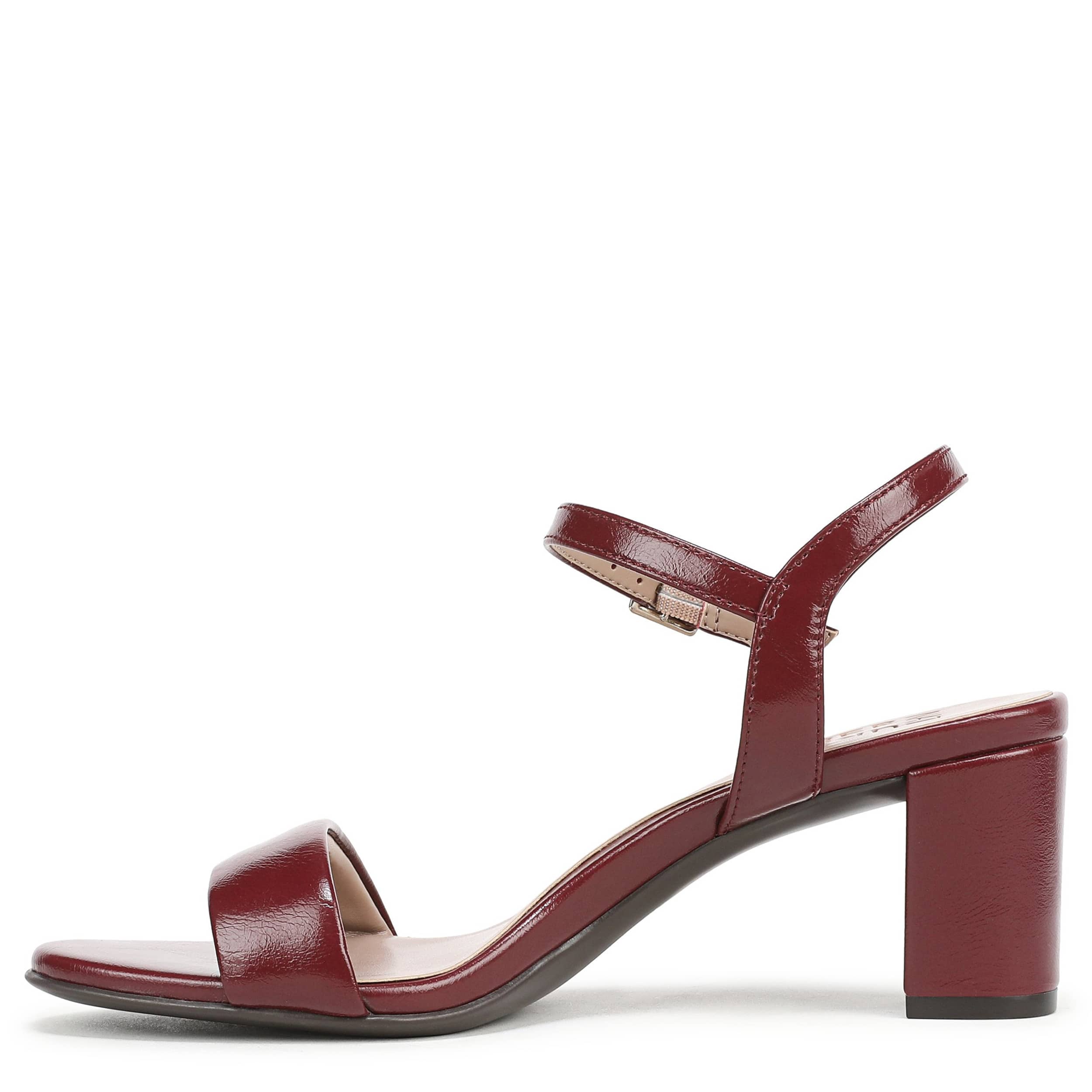 NATURALIZER-WOMENS BRISTOL SANDAL-DARK RED & 