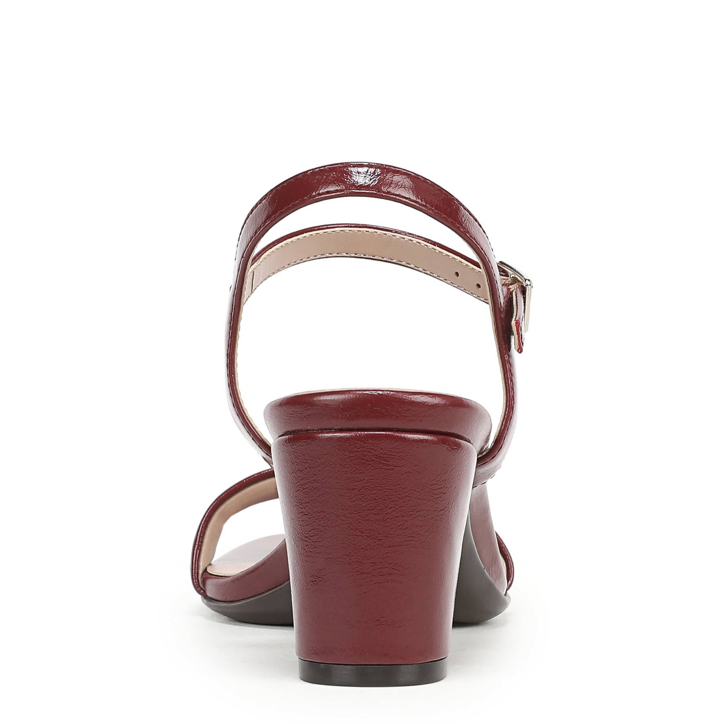 NATURALIZER-WOMENS BRISTOL SANDAL-DARK RED & 
