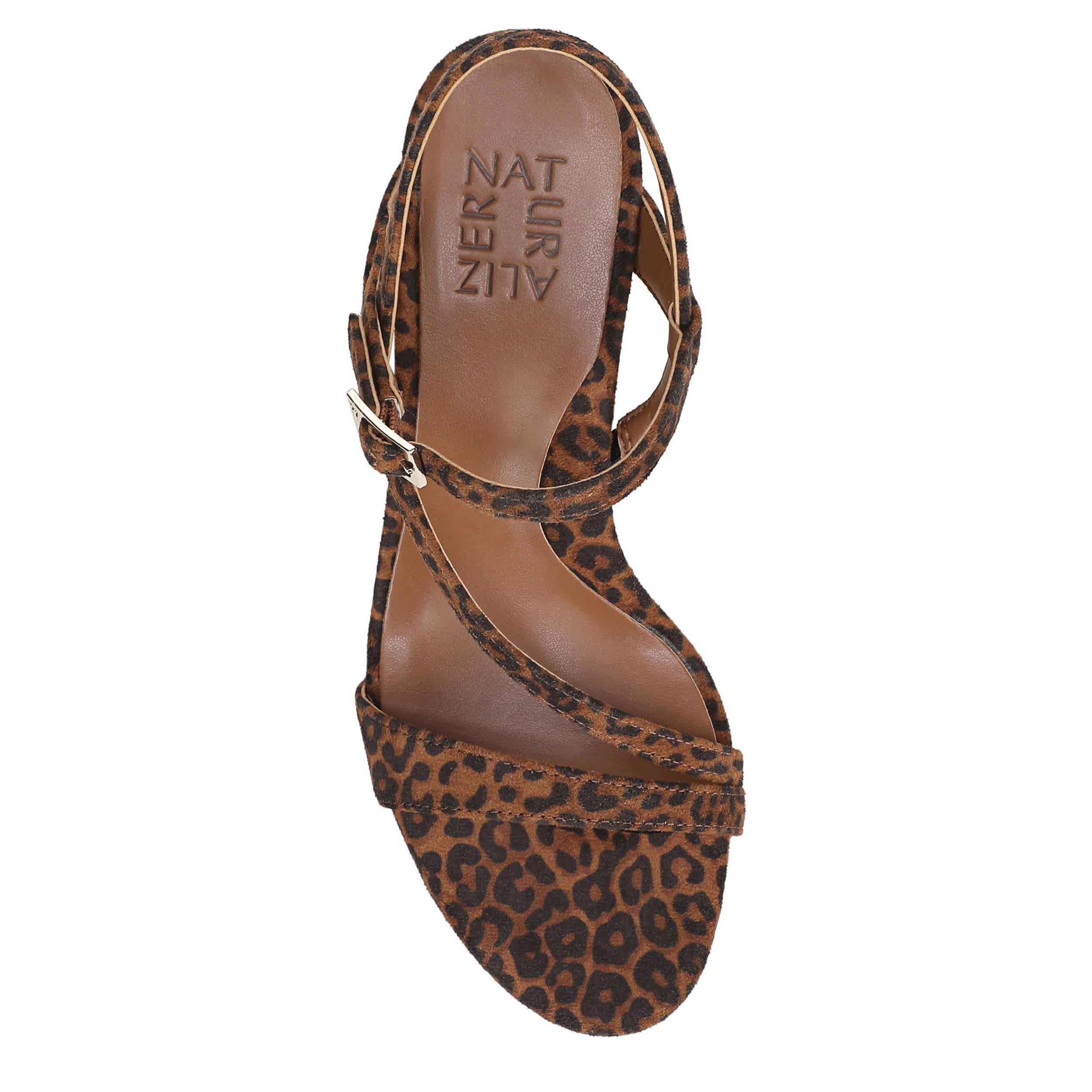 NATURALIZER-WOMENS HARA SANDAL-BROWN & LEOPARD