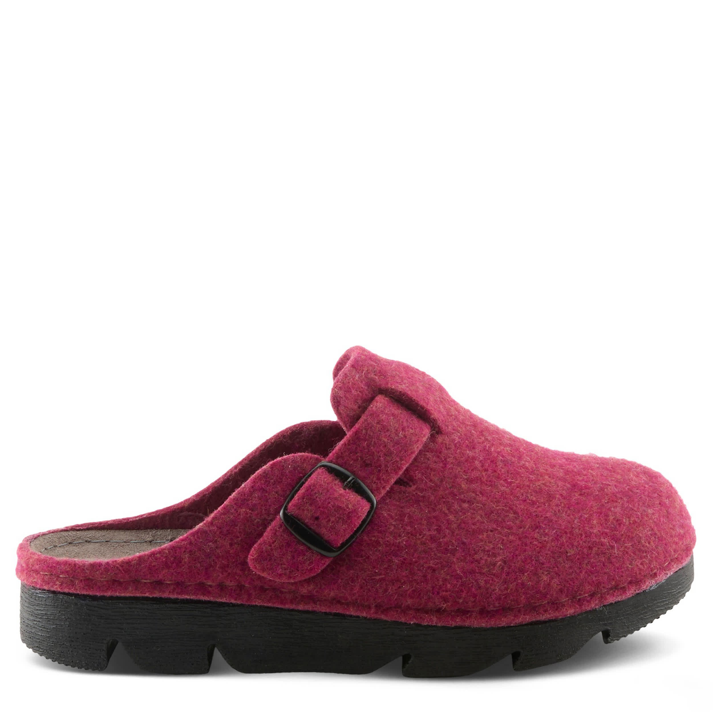 Flexus-WOMENS CLOGGER CLOG-BURGUNDY & 
