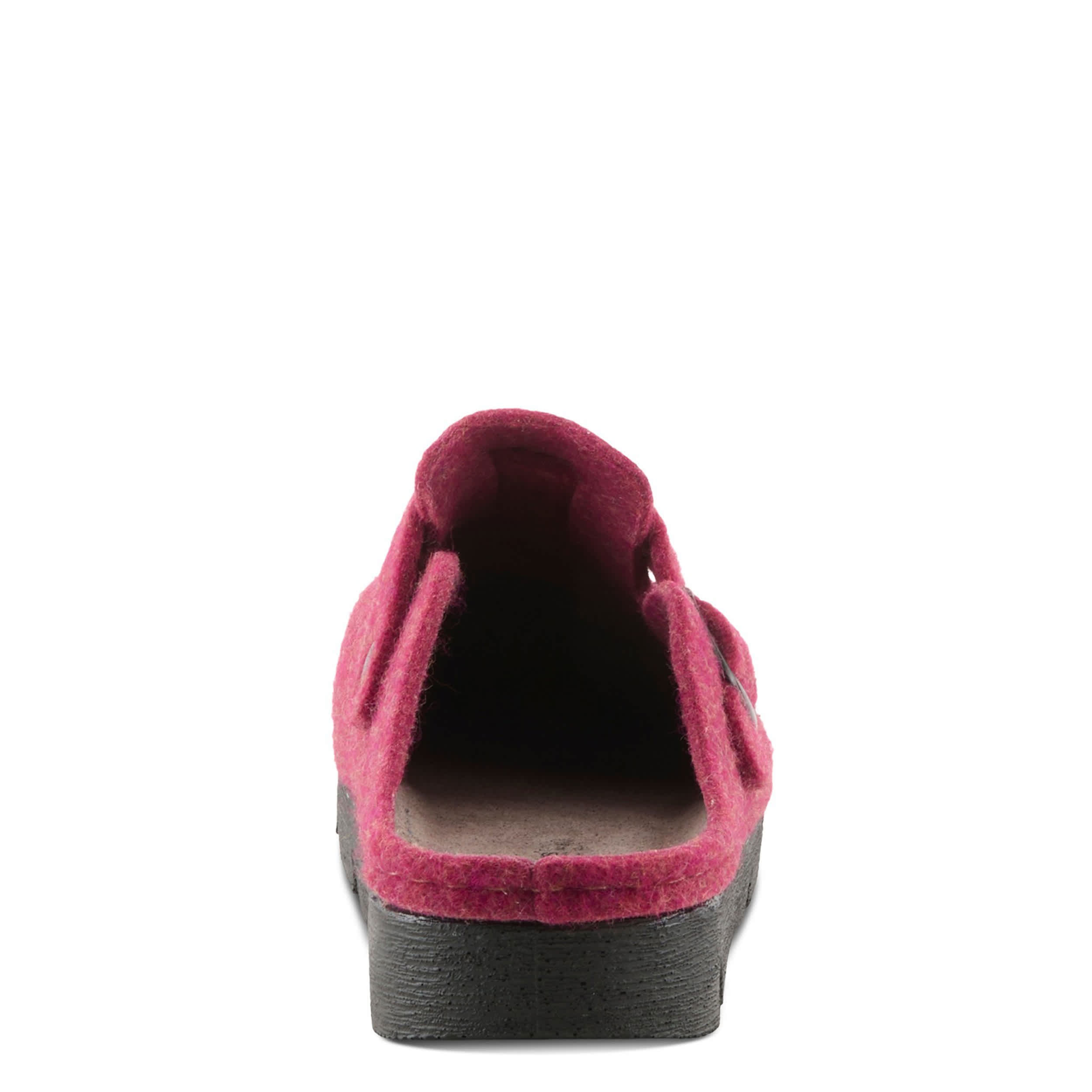 Flexus-WOMENS CLOGGER CLOG-BURGUNDY & 
