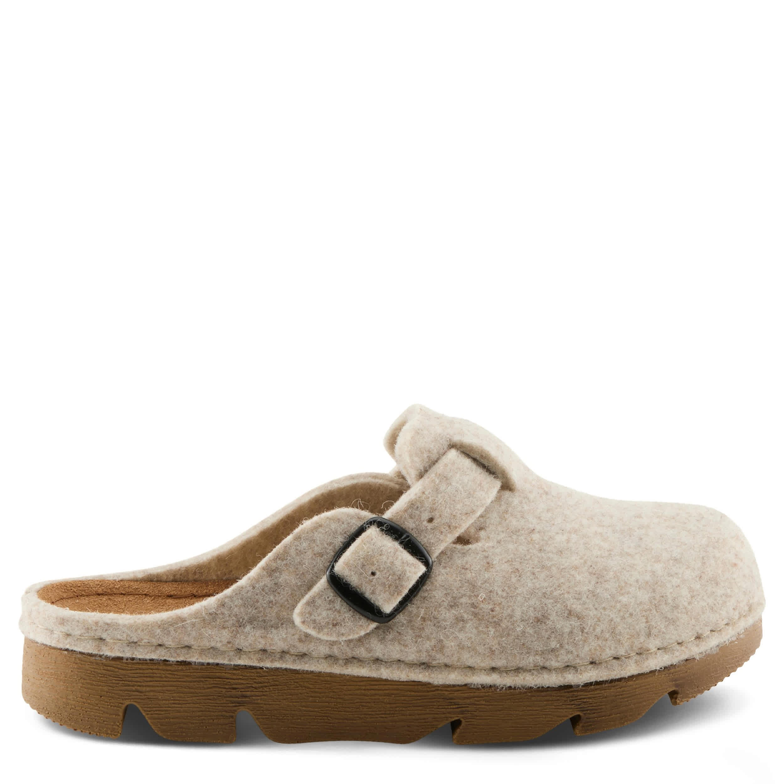Flexus-WOMENS CLOGGER CLOG-BEIGE & 