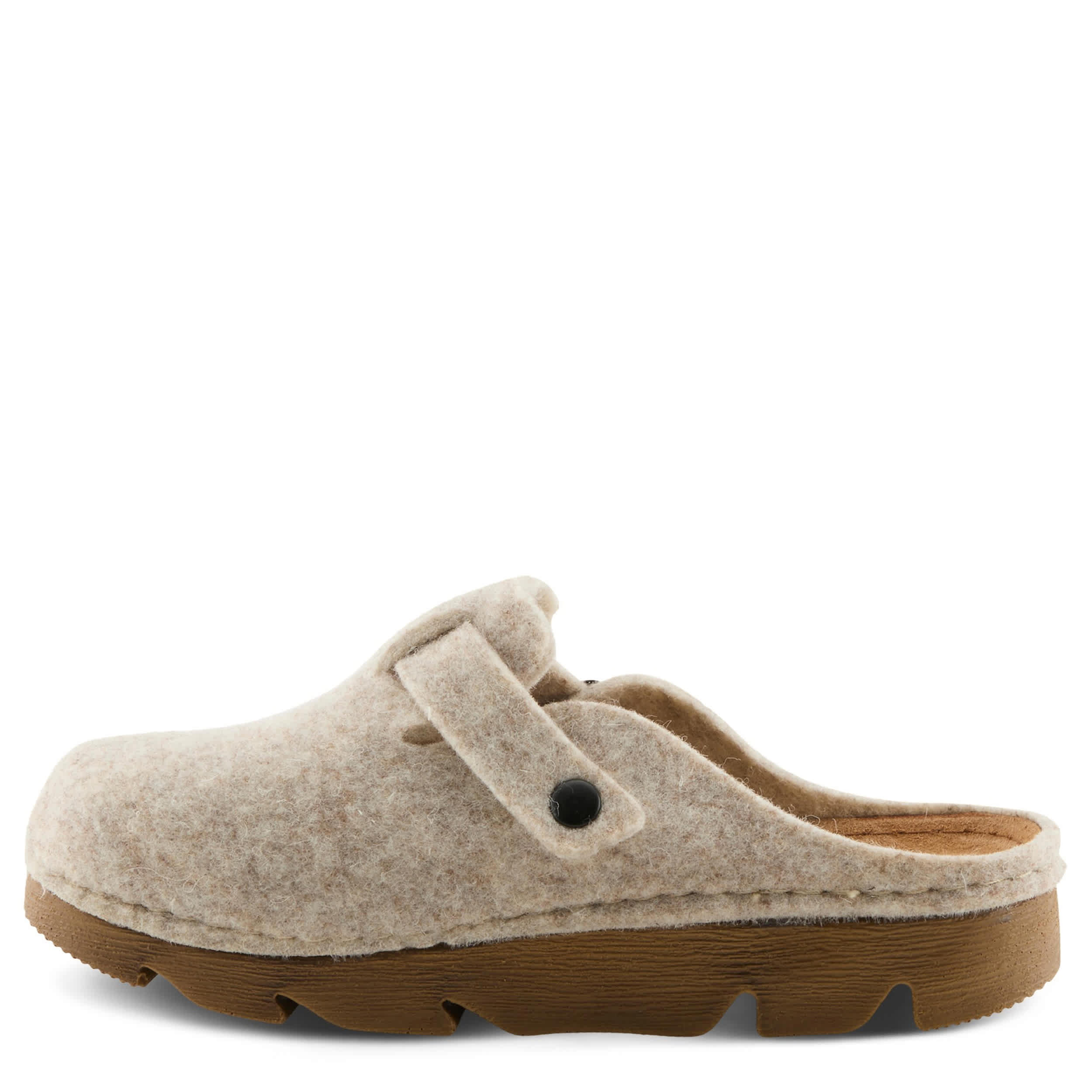 Flexus-WOMENS CLOGGER CLOG-BEIGE & 