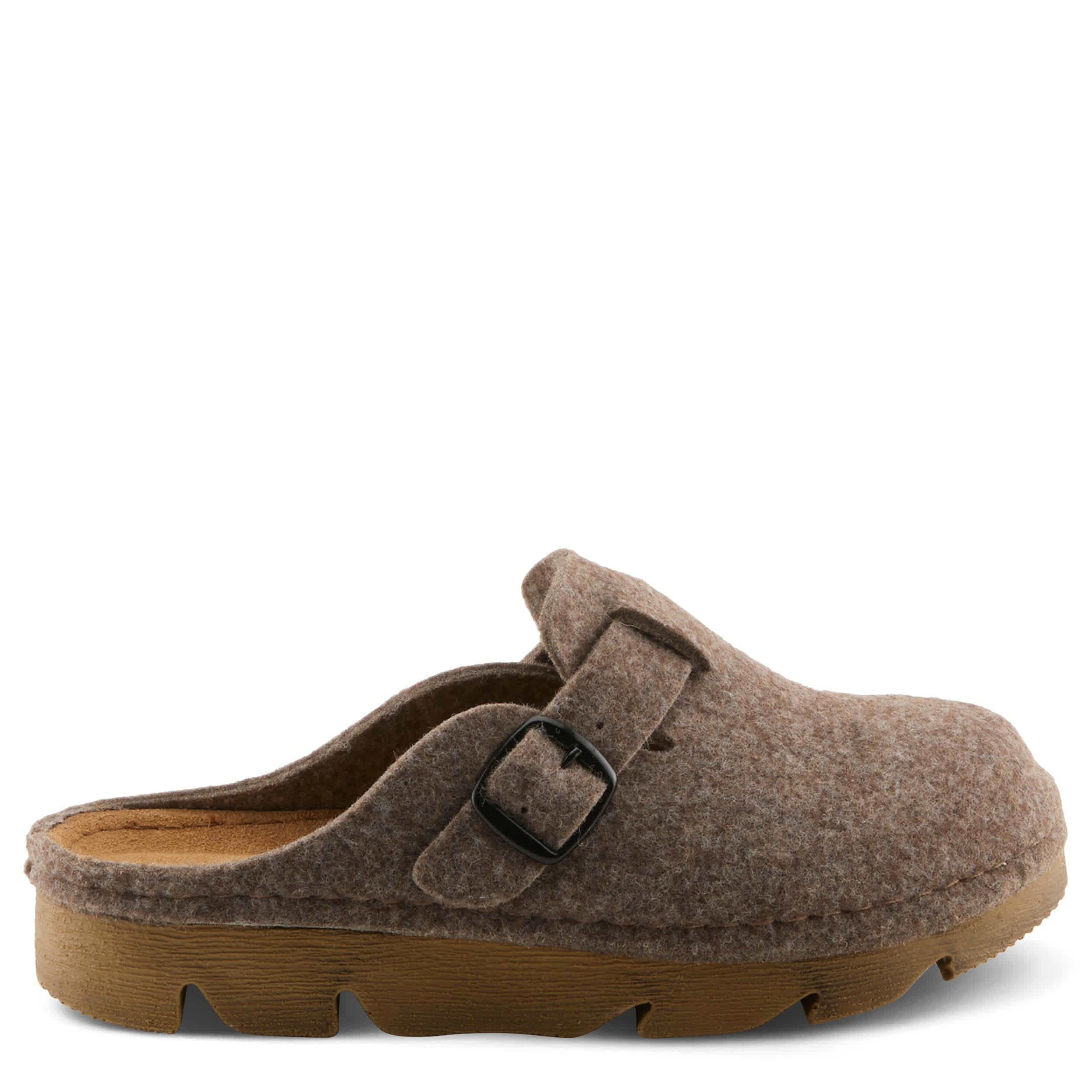 Flexus-WOMENS CLOGGER CLOG-BROWN & 