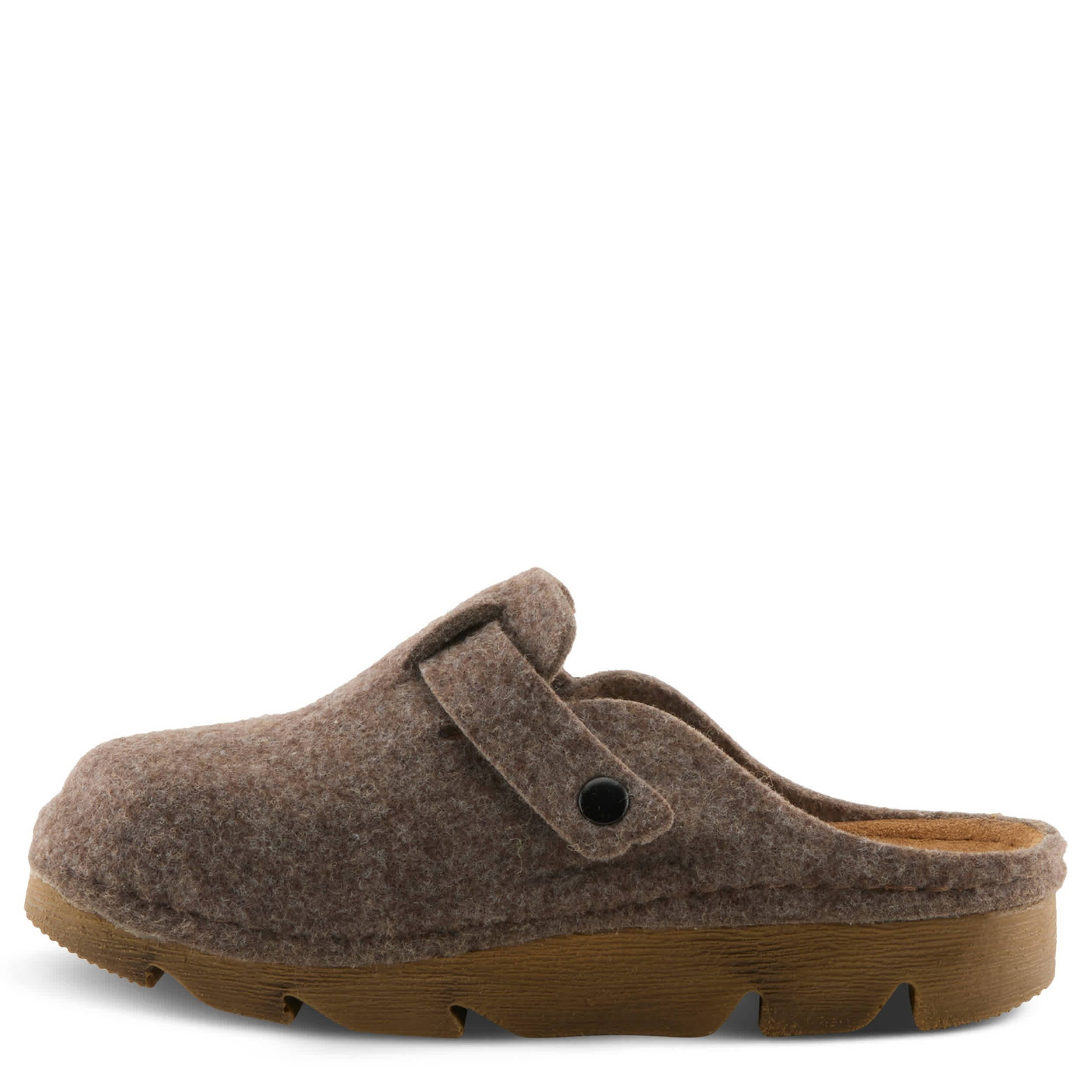 Flexus-WOMENS CLOGGER CLOG-BROWN & 
