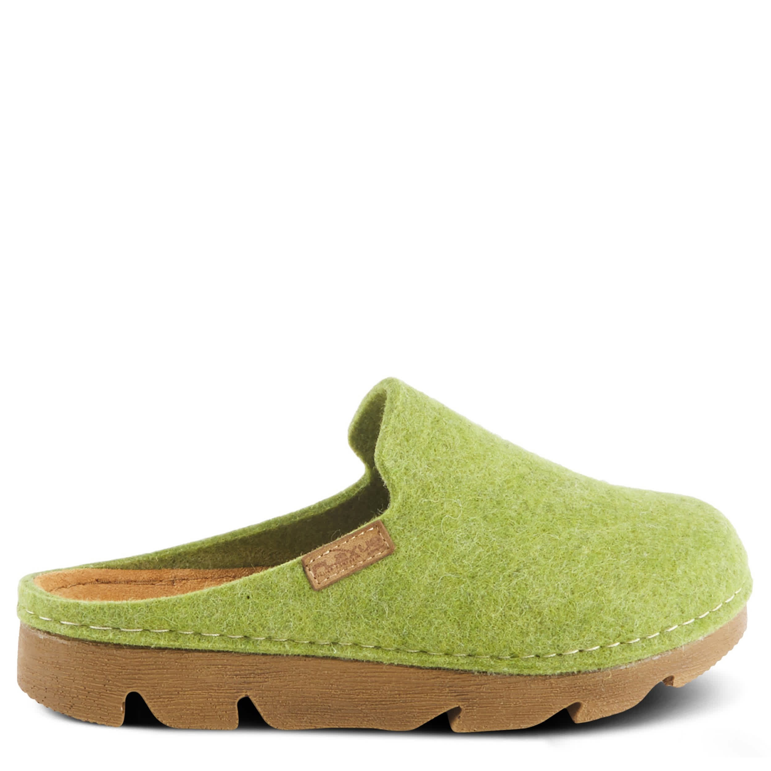 Flexus-WOMENS CLOGGISH CLOG-GREEN & 