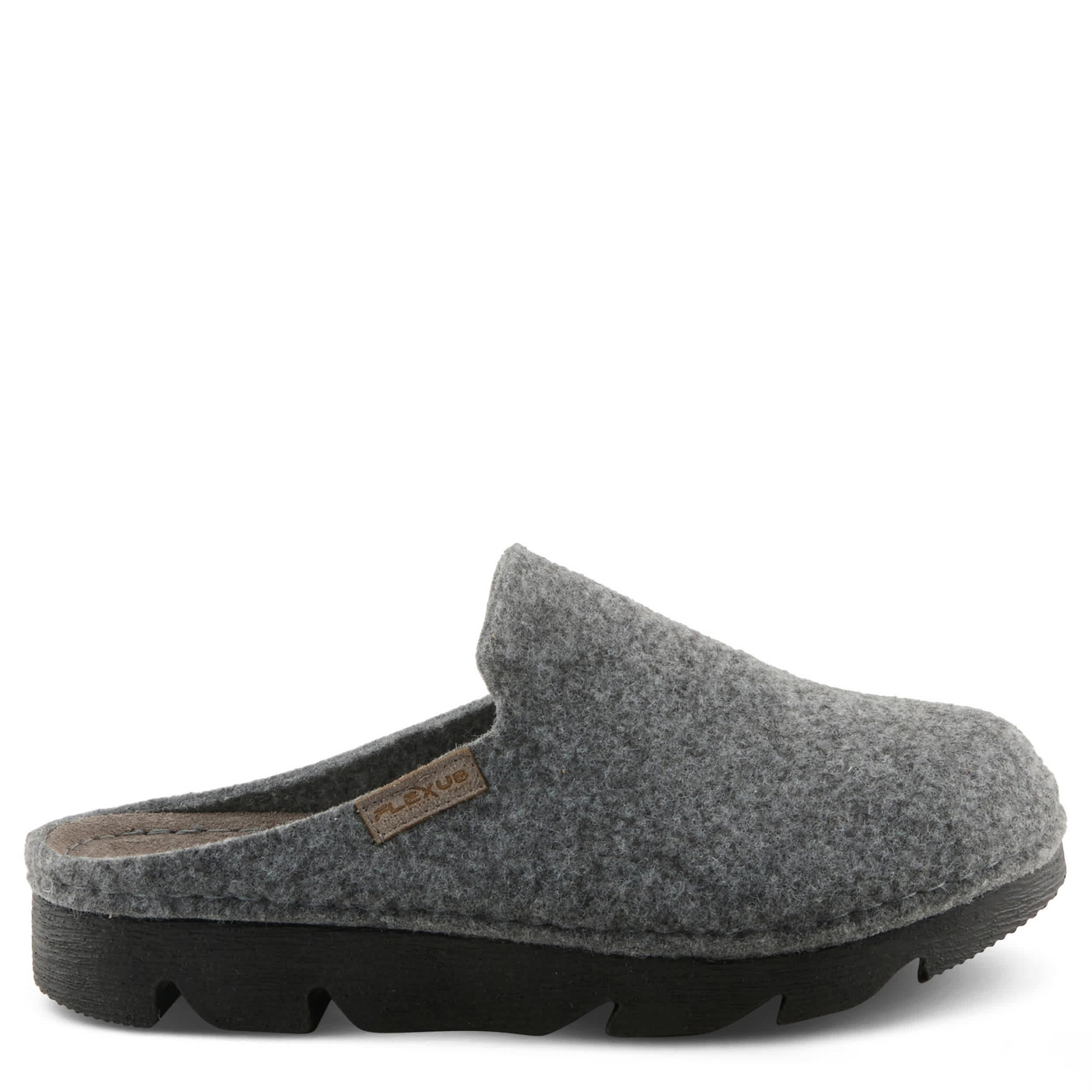 Flexus-WOMENS CLOGGISH CLOG-GREY & 