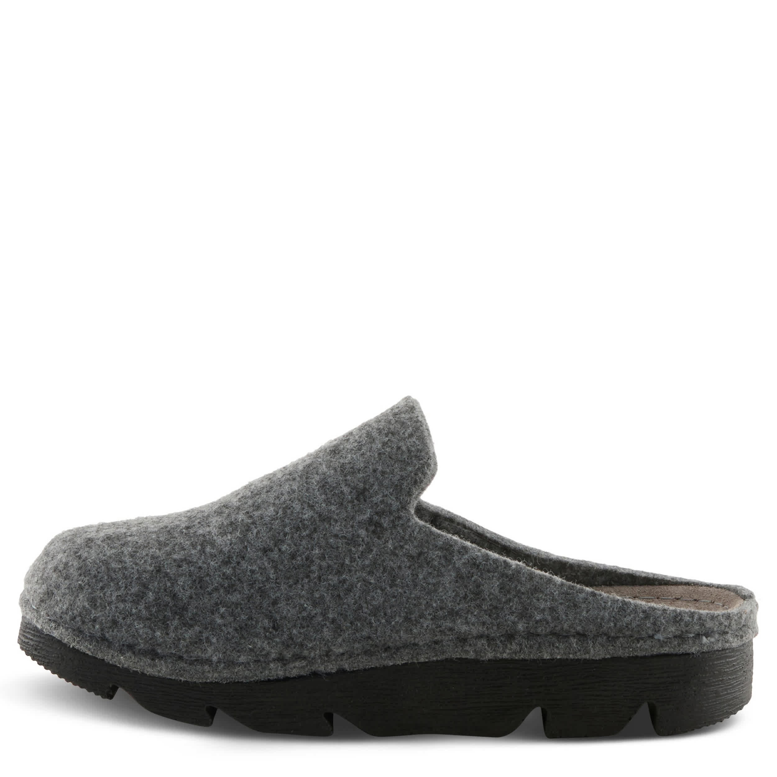 Flexus-WOMENS CLOGGISH CLOG-GREY & 