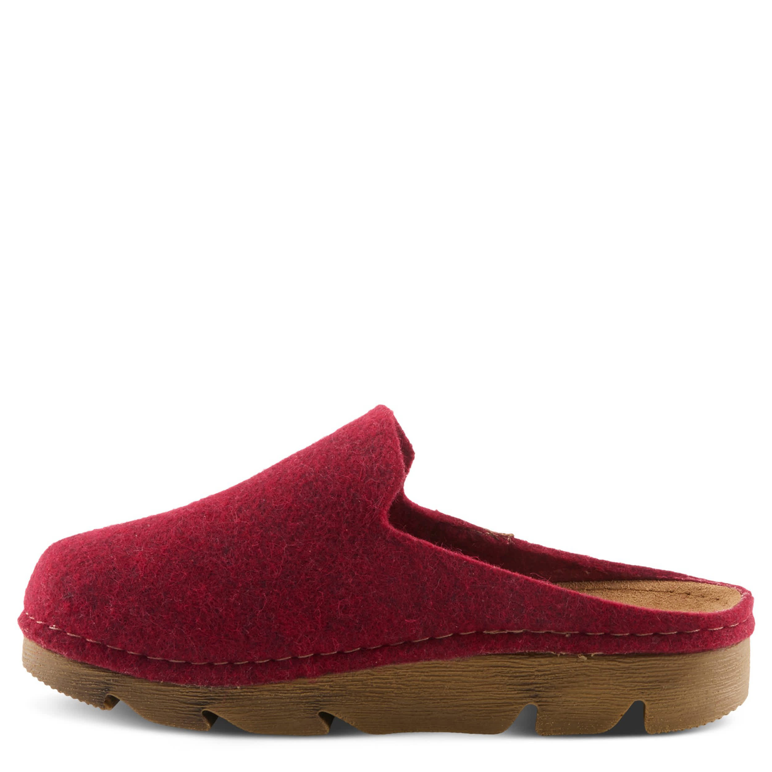 Flexus-WOMENS CLOGGISH CLOG-RED & 
