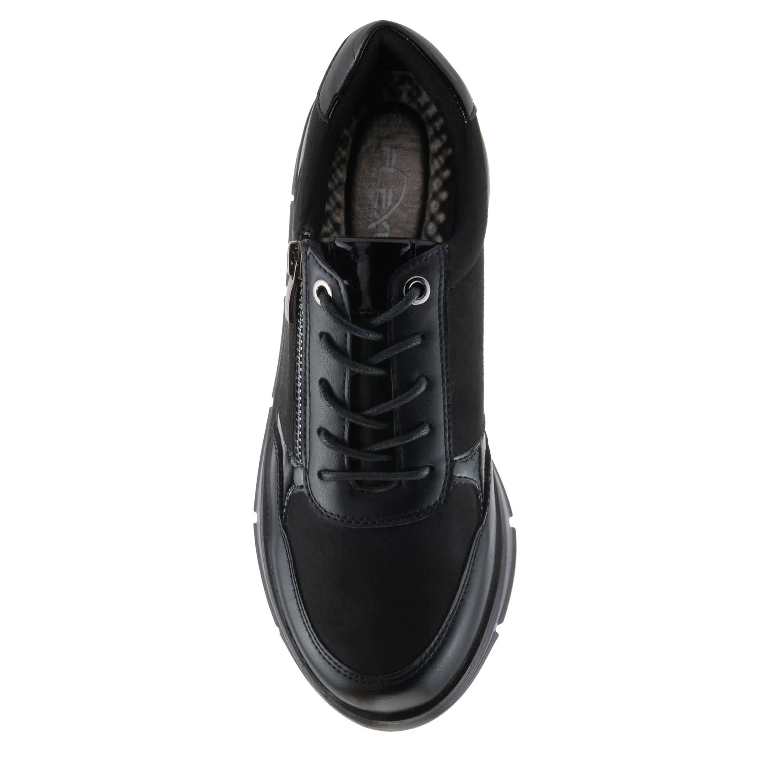 Flexus-WOMENS LACONA SNEAKER-BLACK & 