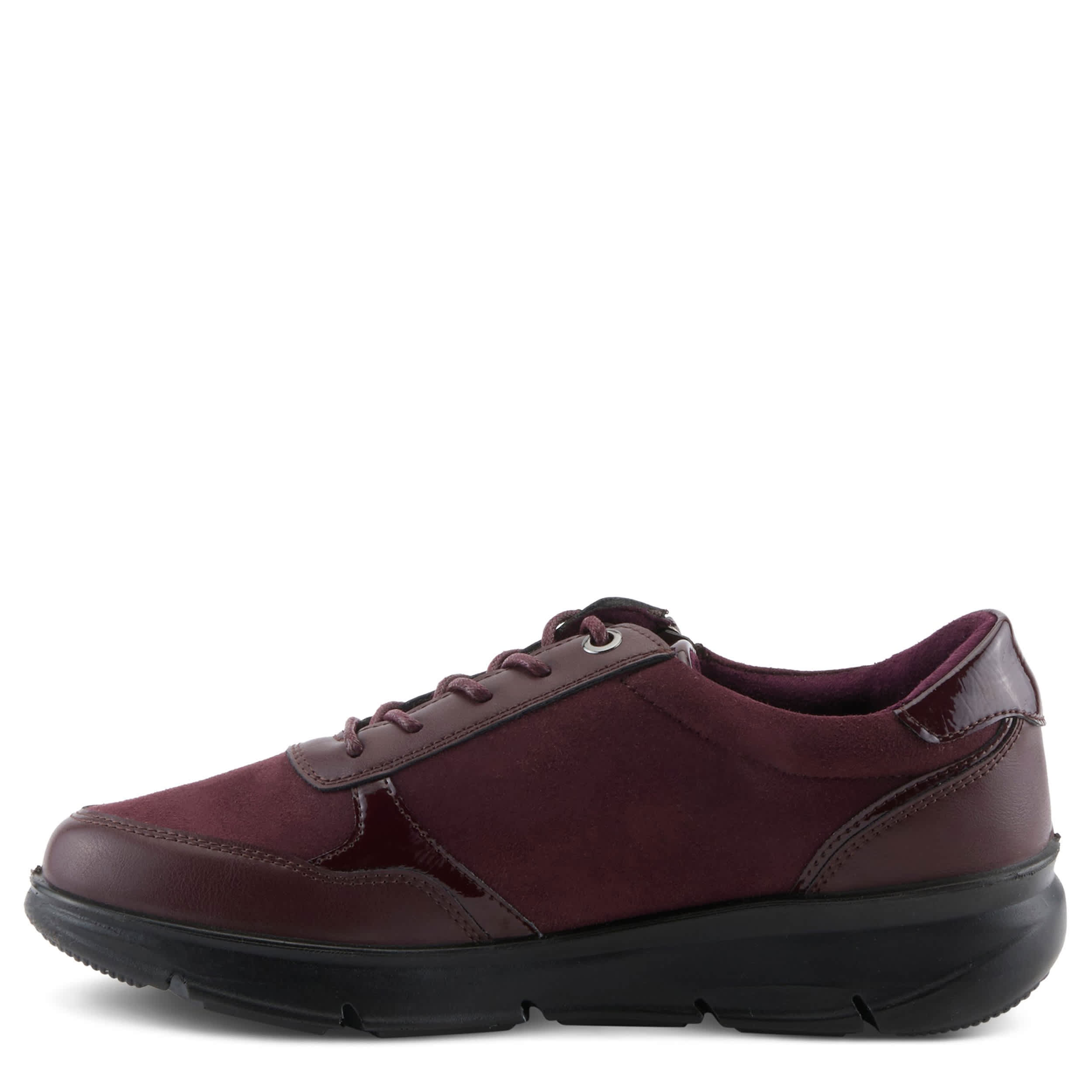 Flexus-WOMENS LACONA SNEAKER-BURGUNDY & 