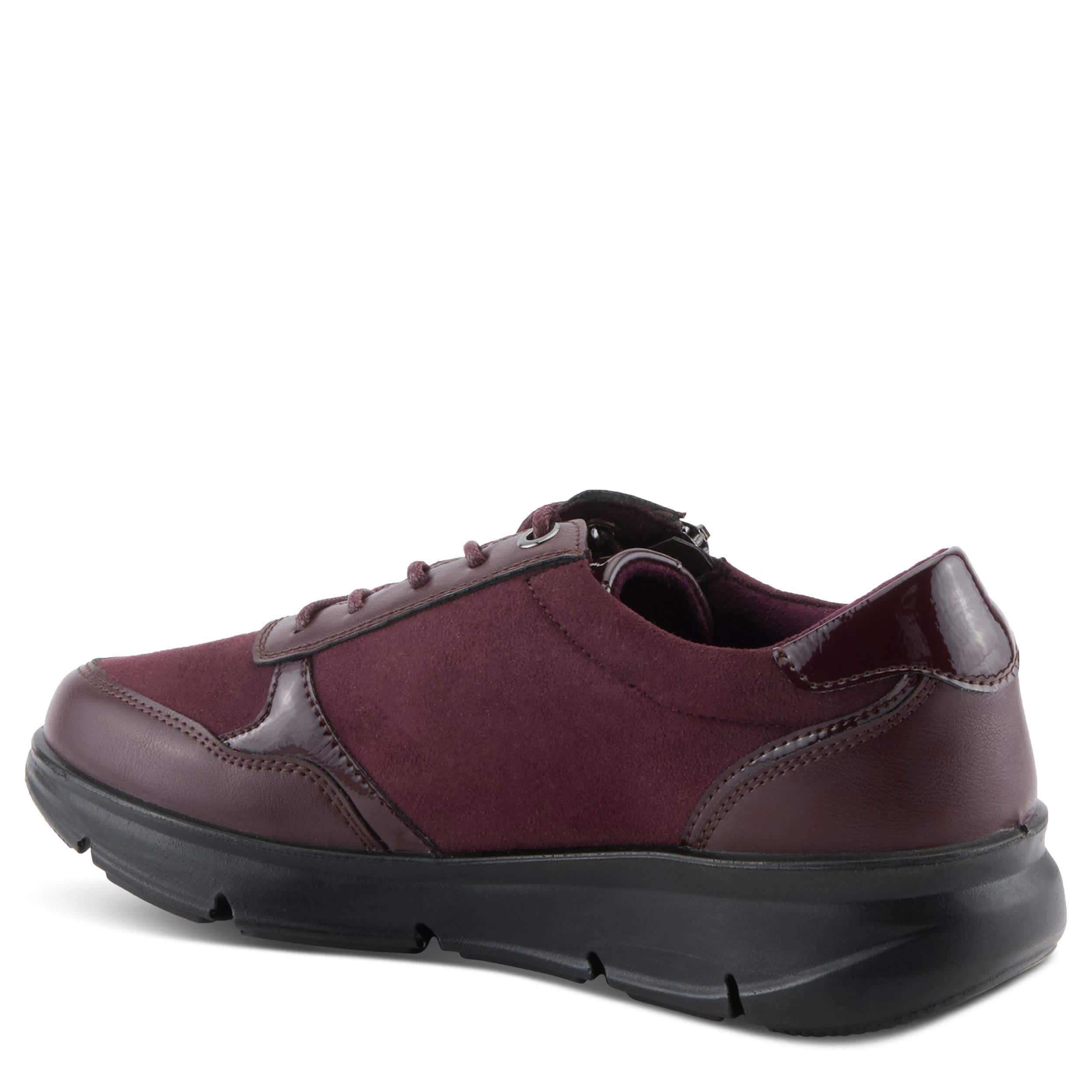Flexus-WOMENS LACONA SNEAKER-BURGUNDY & 
