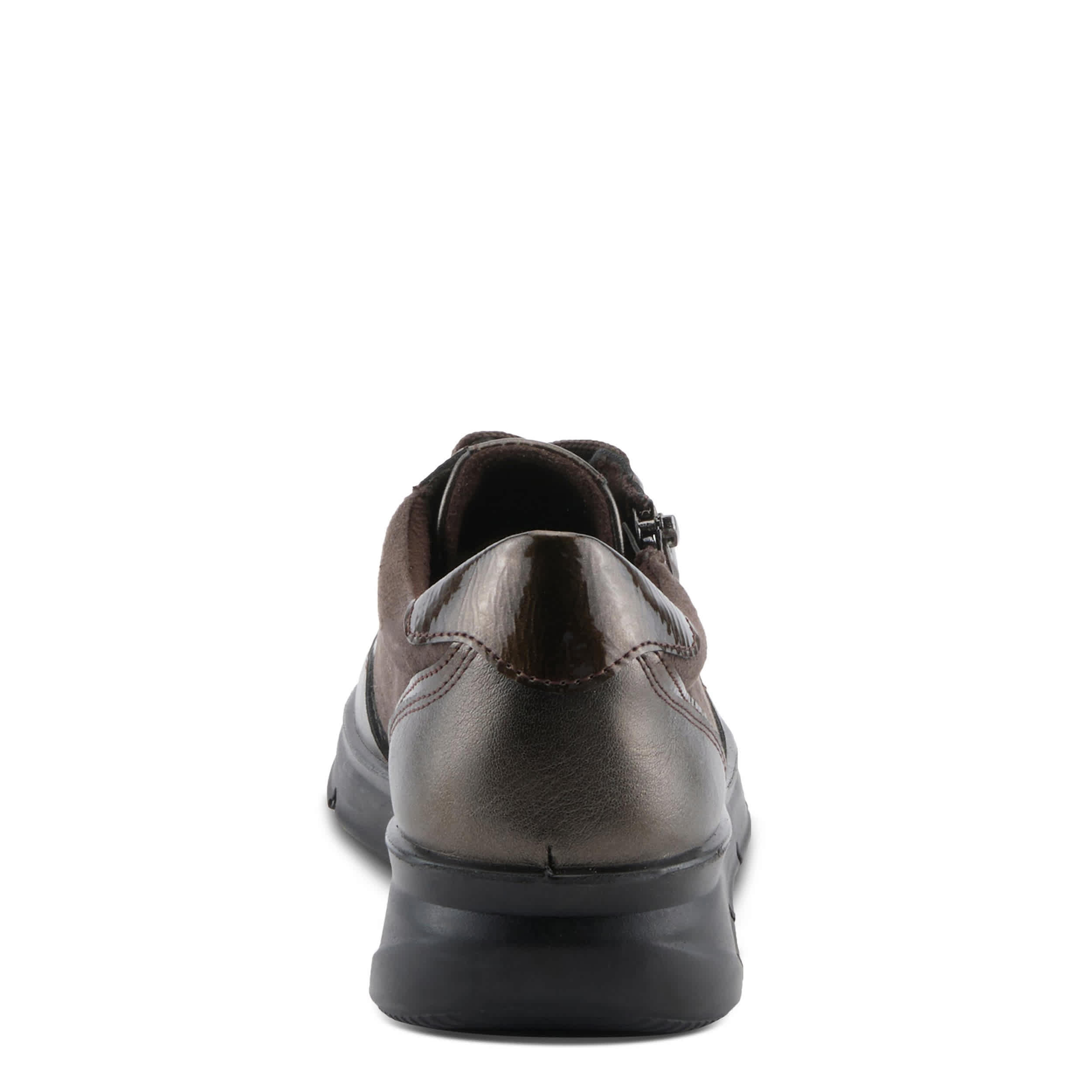 Flexus-WOMENS LACONA SNEAKER-BRONZE & DARK BROWN