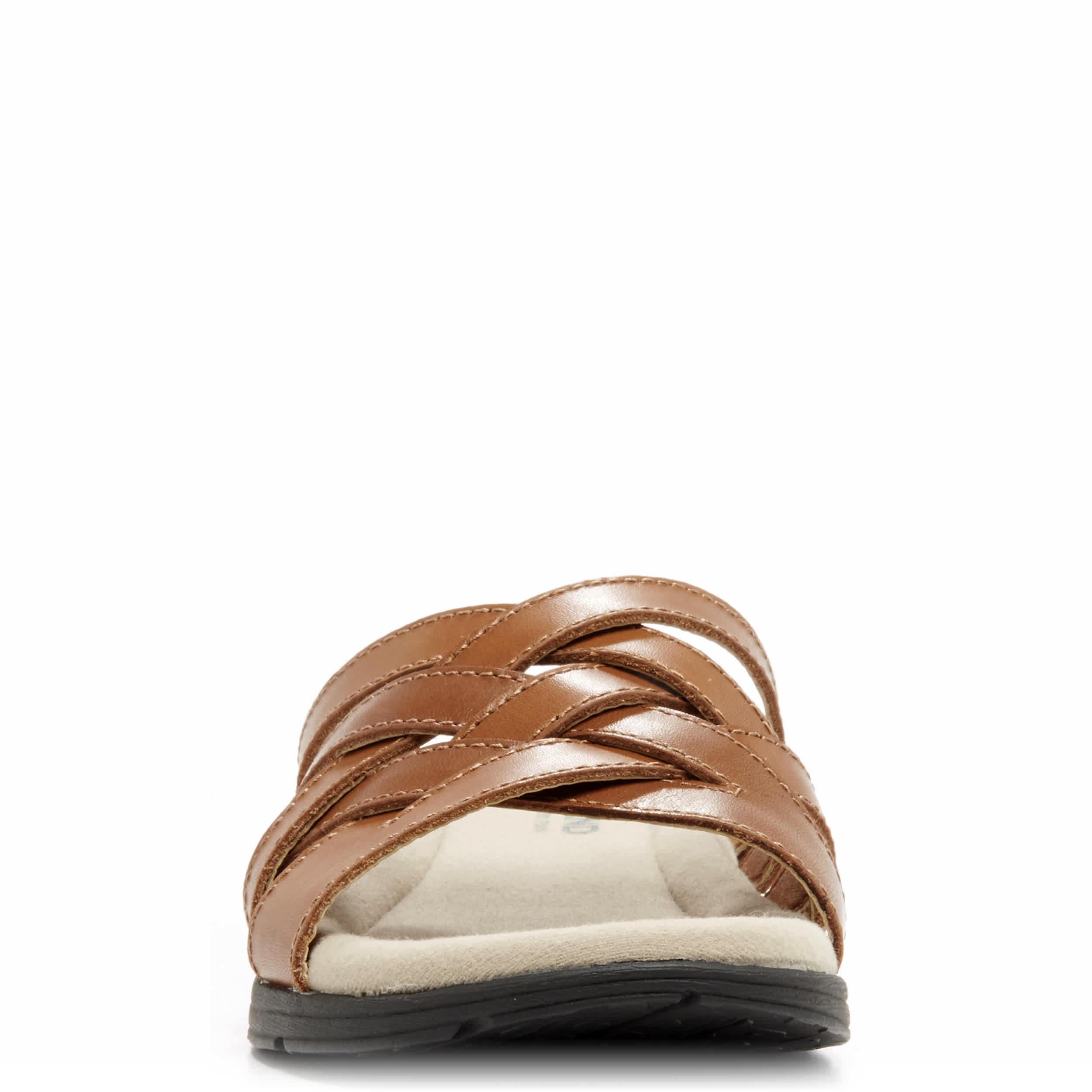 EASTLAND-WOMENS HAZEL SLIDE SANDAL-TAN & 