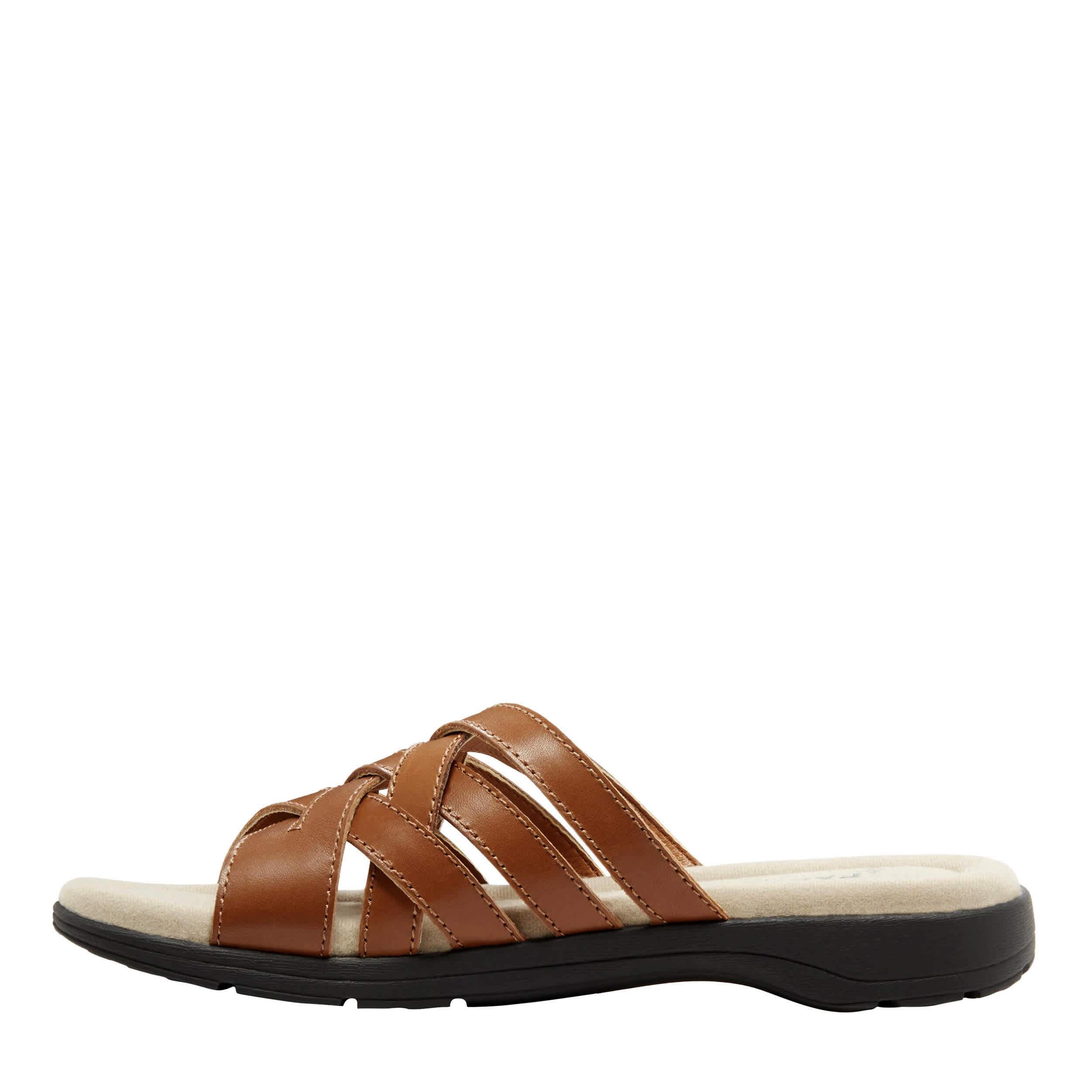EASTLAND-WOMENS HAZEL SLIDE SANDAL-TAN & 