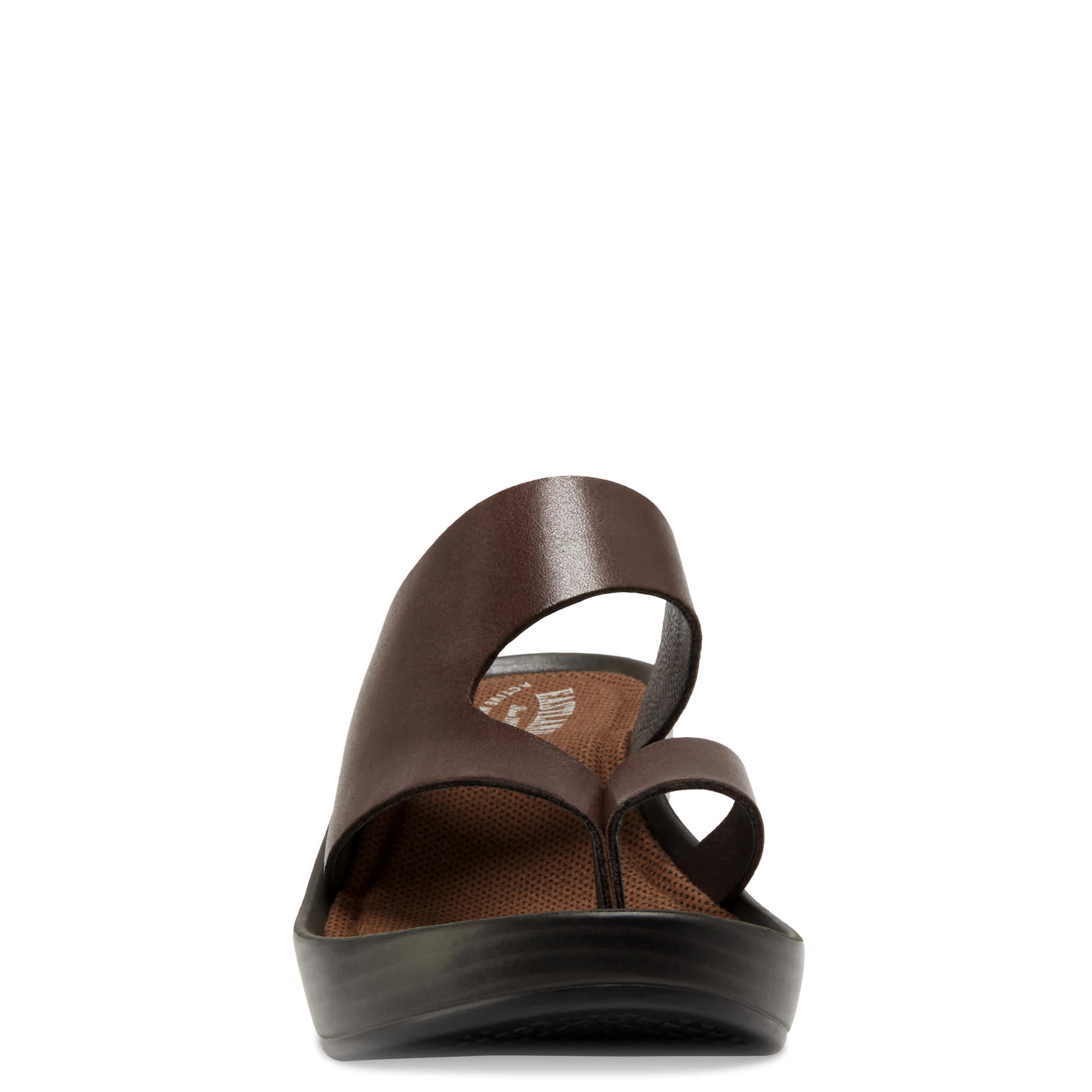 EASTLAND-WOMENS LAUREL WEDGE SANDAL-BROWN & 