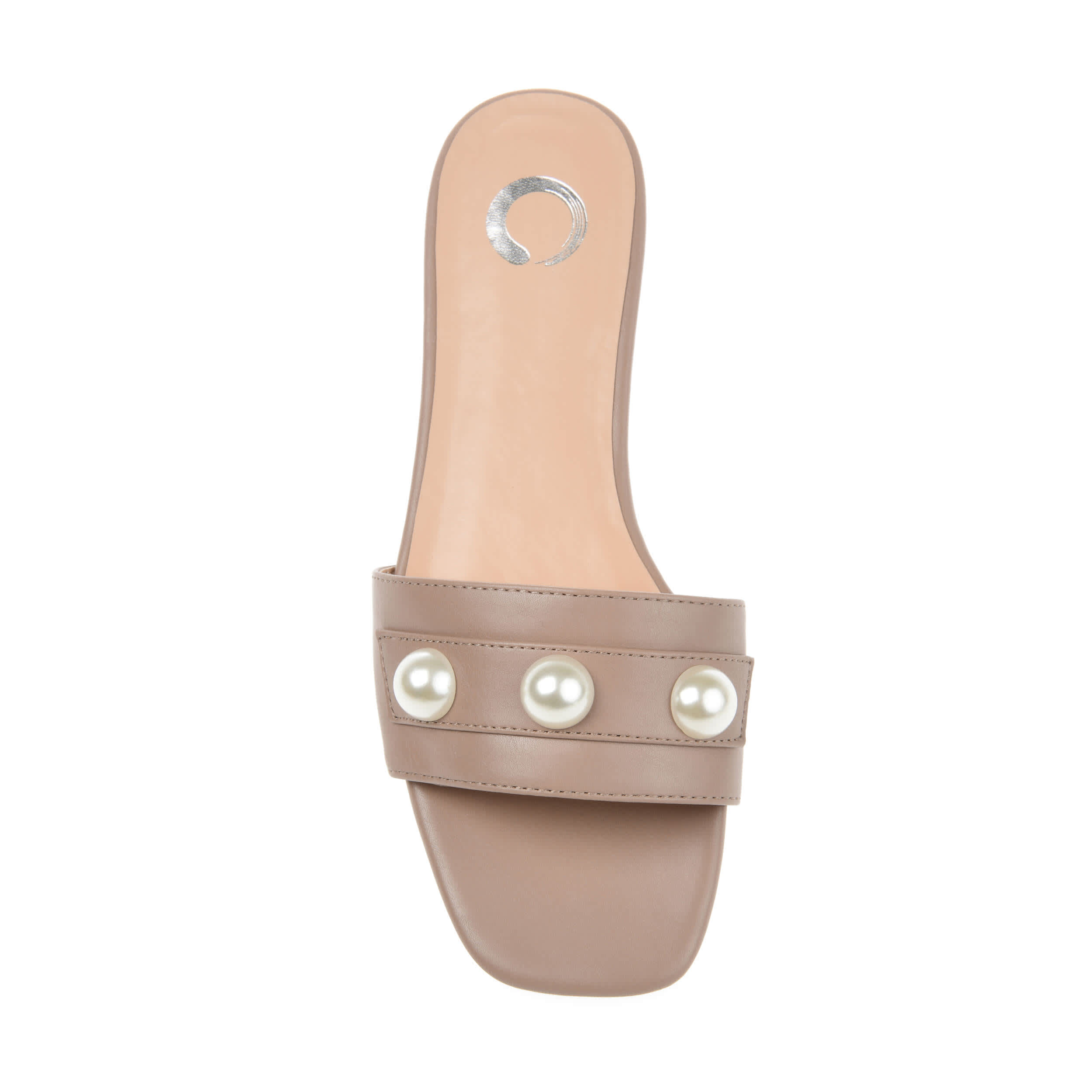 JOURNEE COLLECTION-WOMENS LEONIE SLIDE SANDAL-BROWN & 