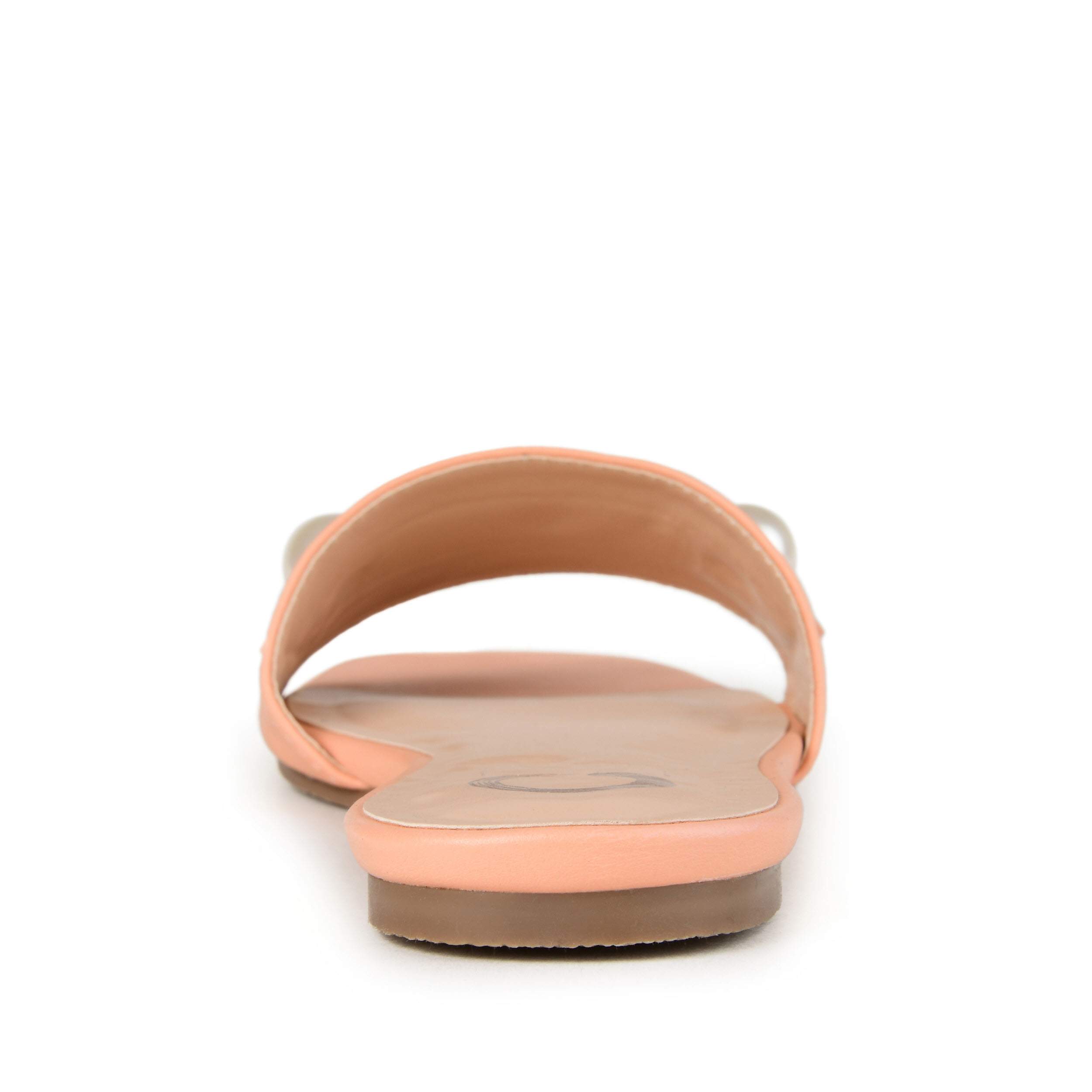JOURNEE COLLECTION-WOMENS LEONIE SLIDE SANDAL-BLUSH & 