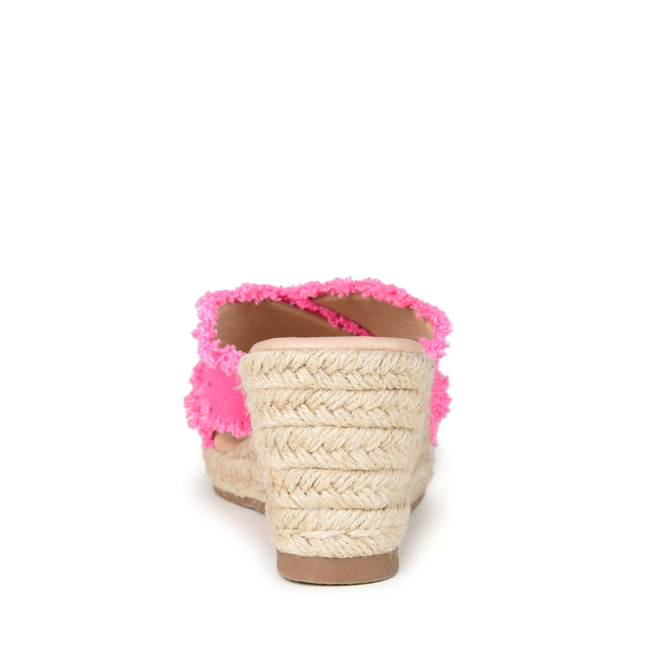 JOURNEE COLLECTION-WOMENS SHANNI WEDGE SANDAL-FUSCHIA & 
