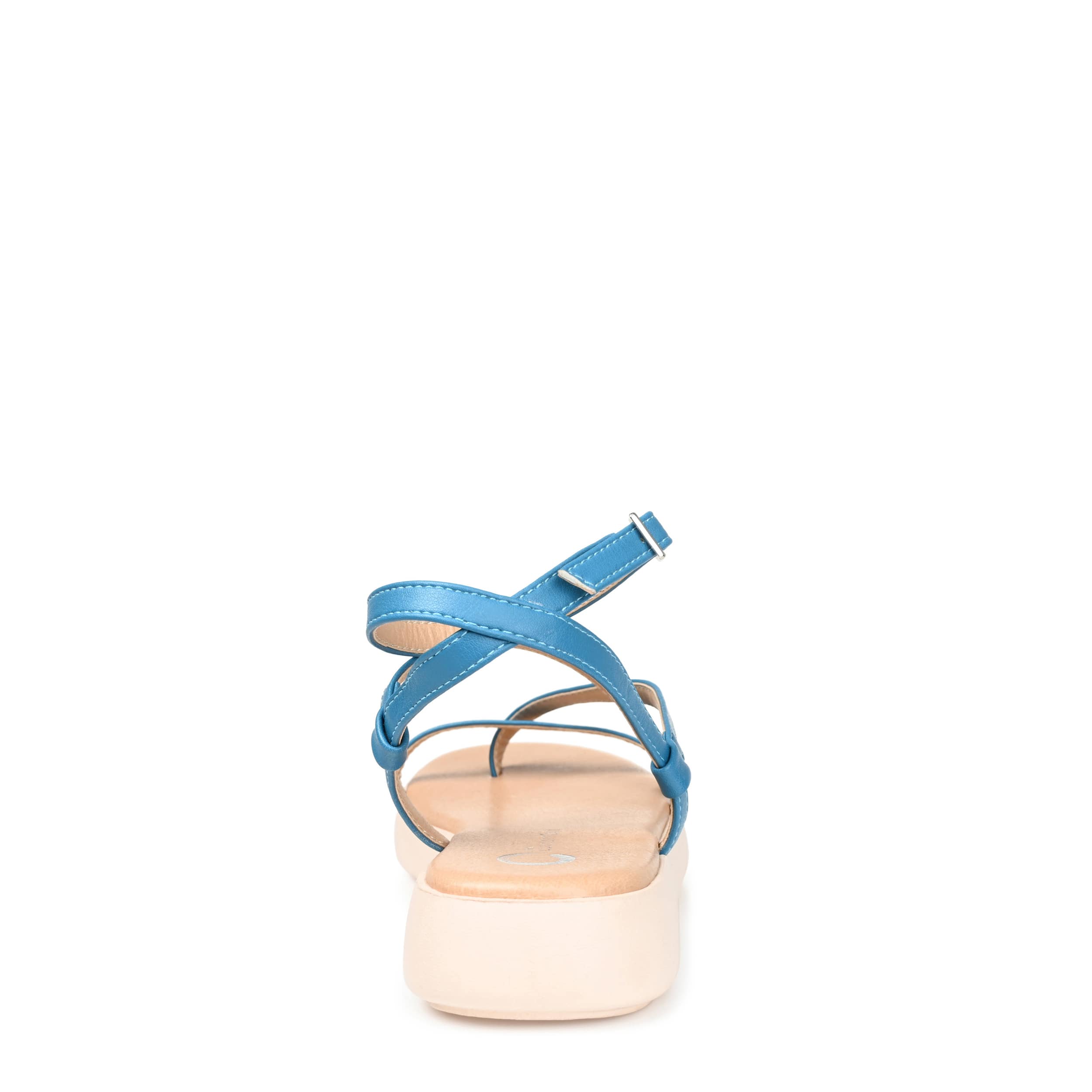 JOURNEE COLLECTION-WOMENS JESELIA SANDAL-BLUE & 