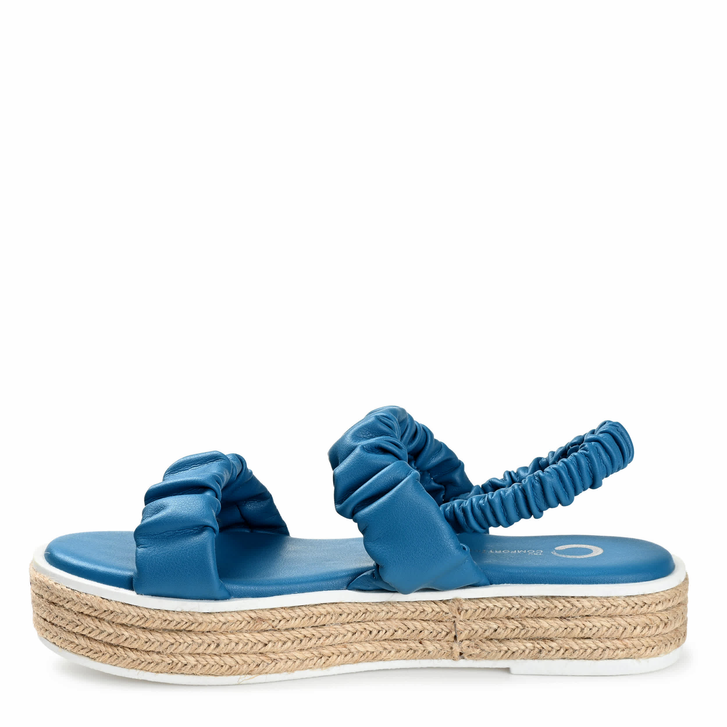 JOURNEE COLLECTION-WOMENS KNOWLES PLATFORM SANDAL-BLUE & 