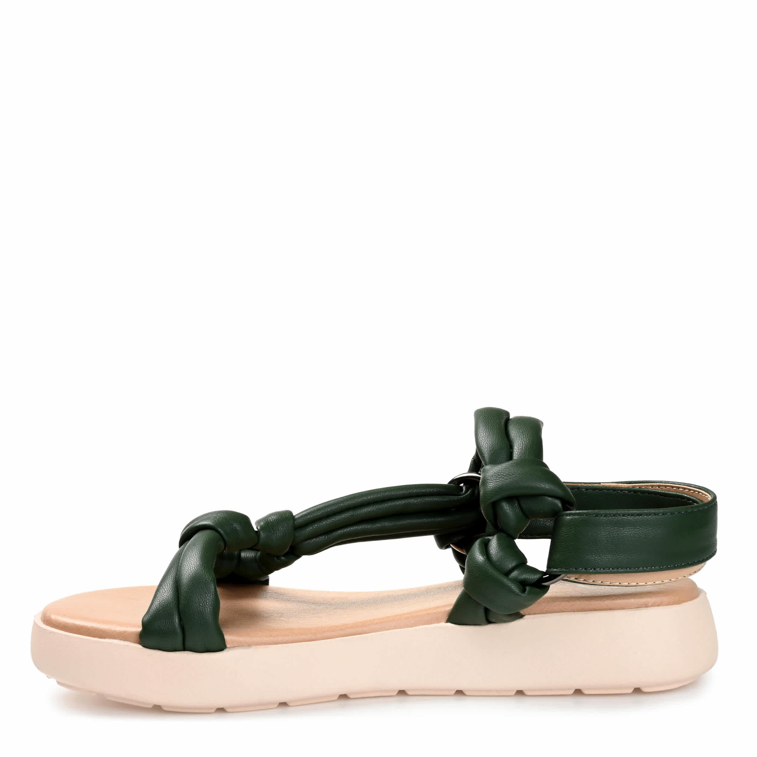 JOURNEE COLLECTION-WOMENS MARRI PLATFORM SANDAL-OLIVE & 