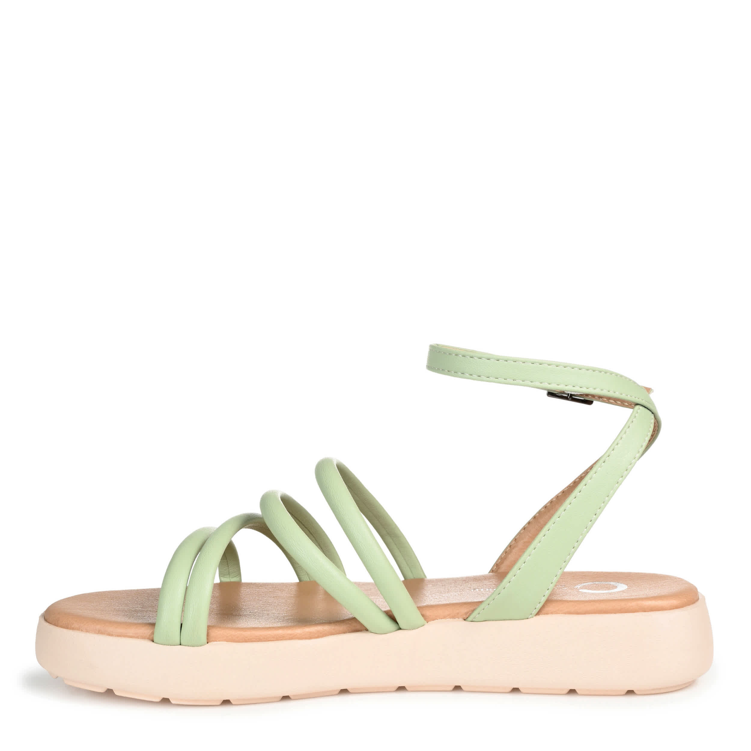 JOURNEE COLLECTION-WOMENS PALOMMA SANDALS-DARK GREEN & 
