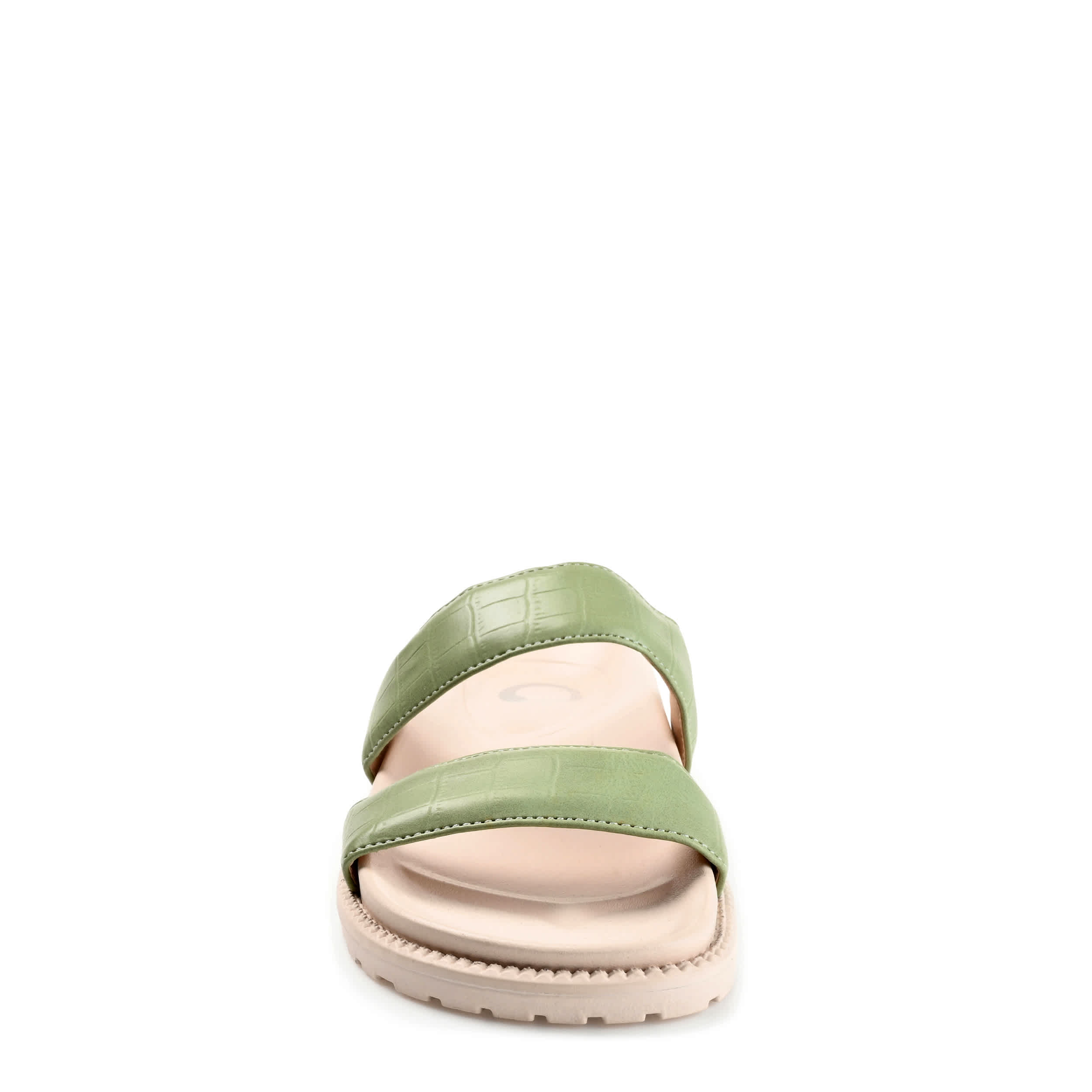 JOURNEE COLLECTION-WOMENS STELLINA FOOTBED SLIDE-OLIVE & 