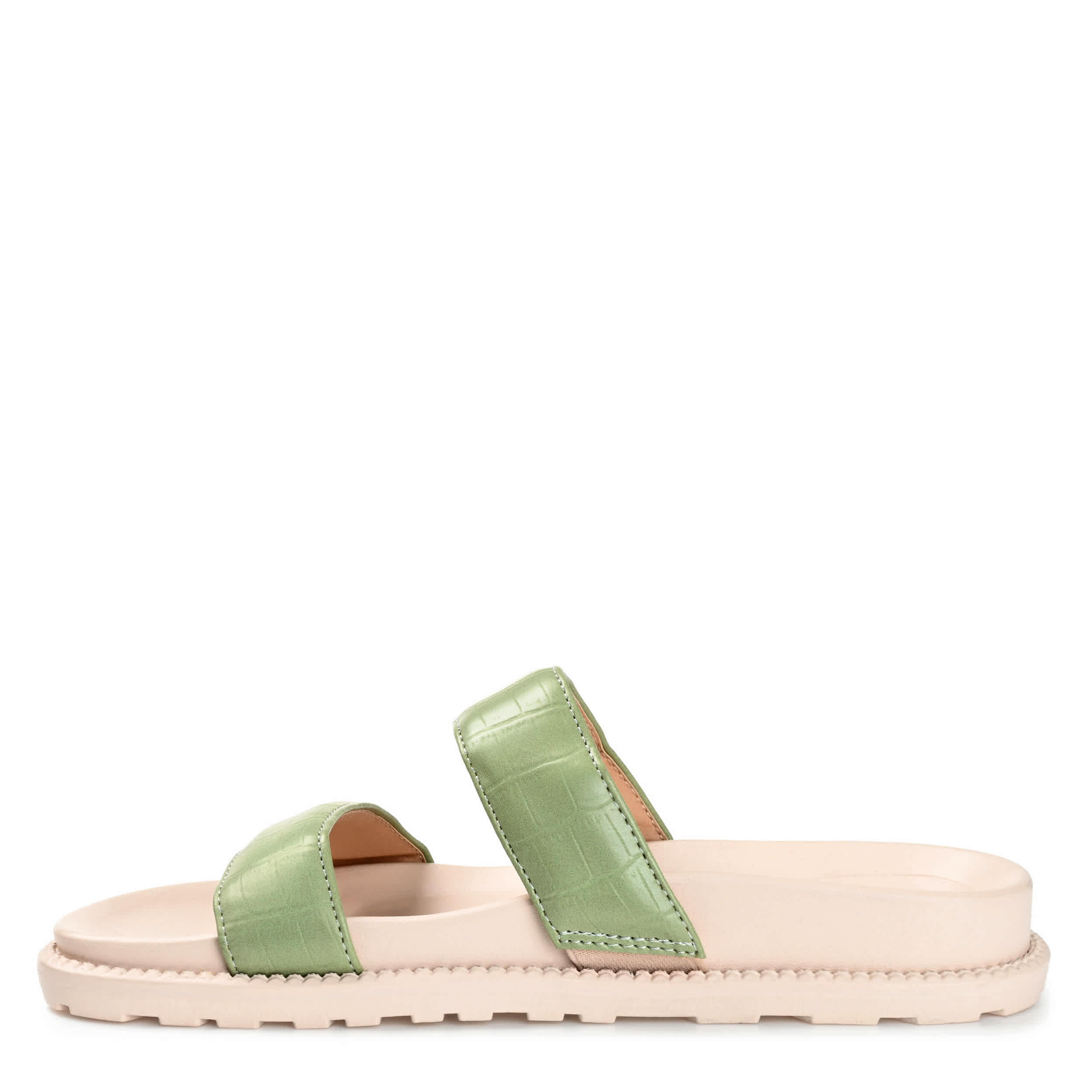 JOURNEE COLLECTION-WOMENS STELLINA FOOTBED SLIDE-OLIVE & 