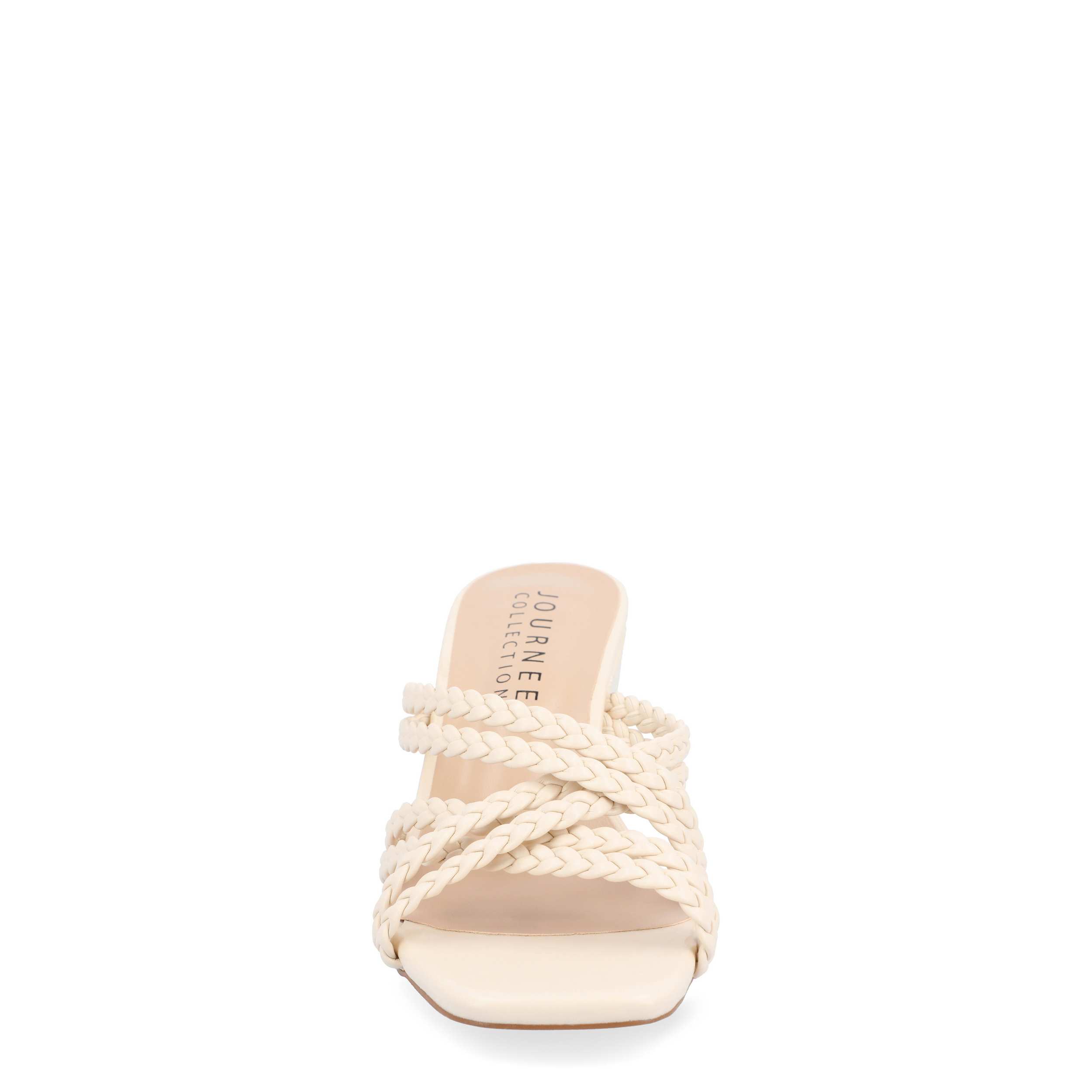 JOURNEE COLLECTION-WOMENS BAYLEN WEDGE SANDAL-BEIGE & 