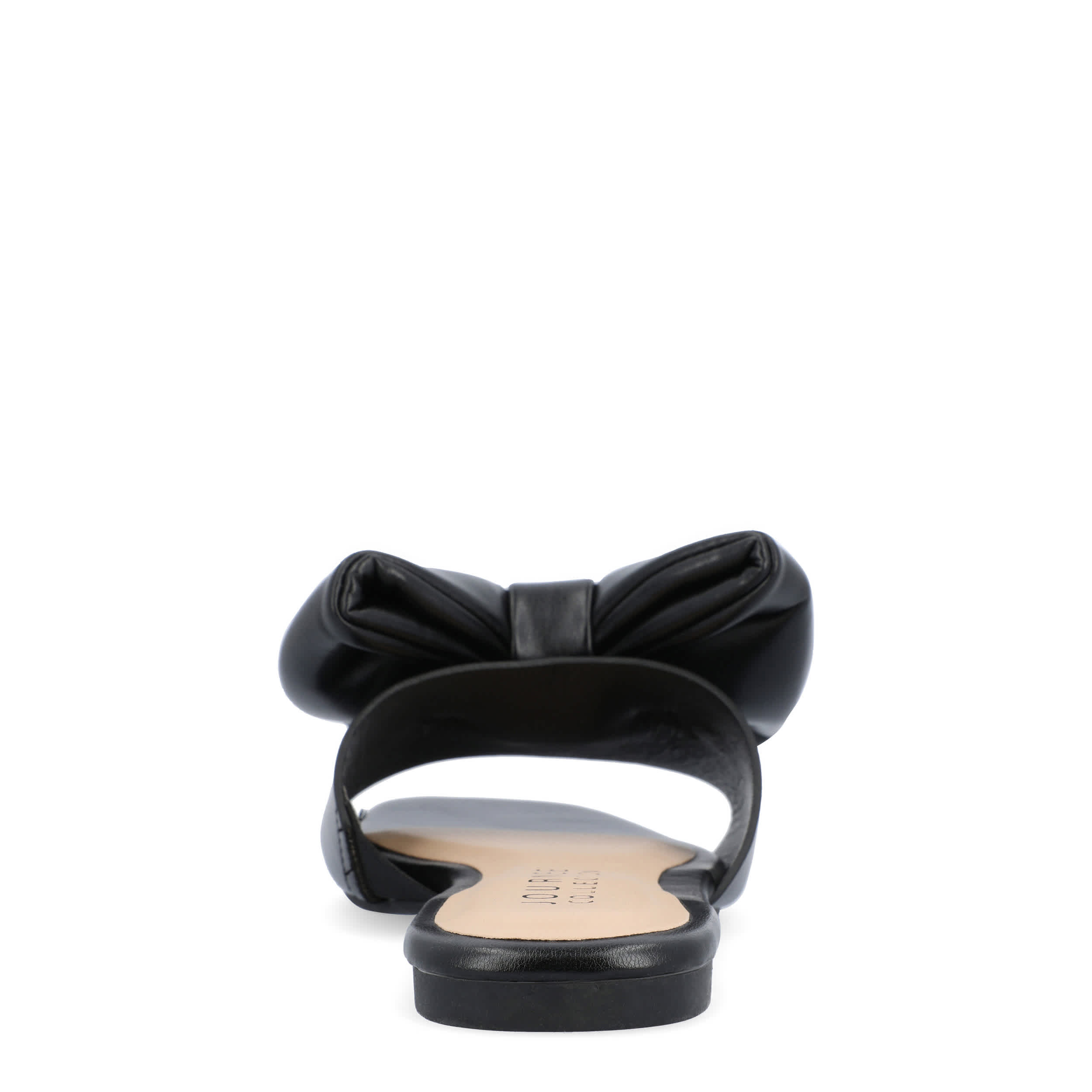 JOURNEE COLLECTION-WOMENS FAYRE SLIP ON SANDAL-BLACK & 