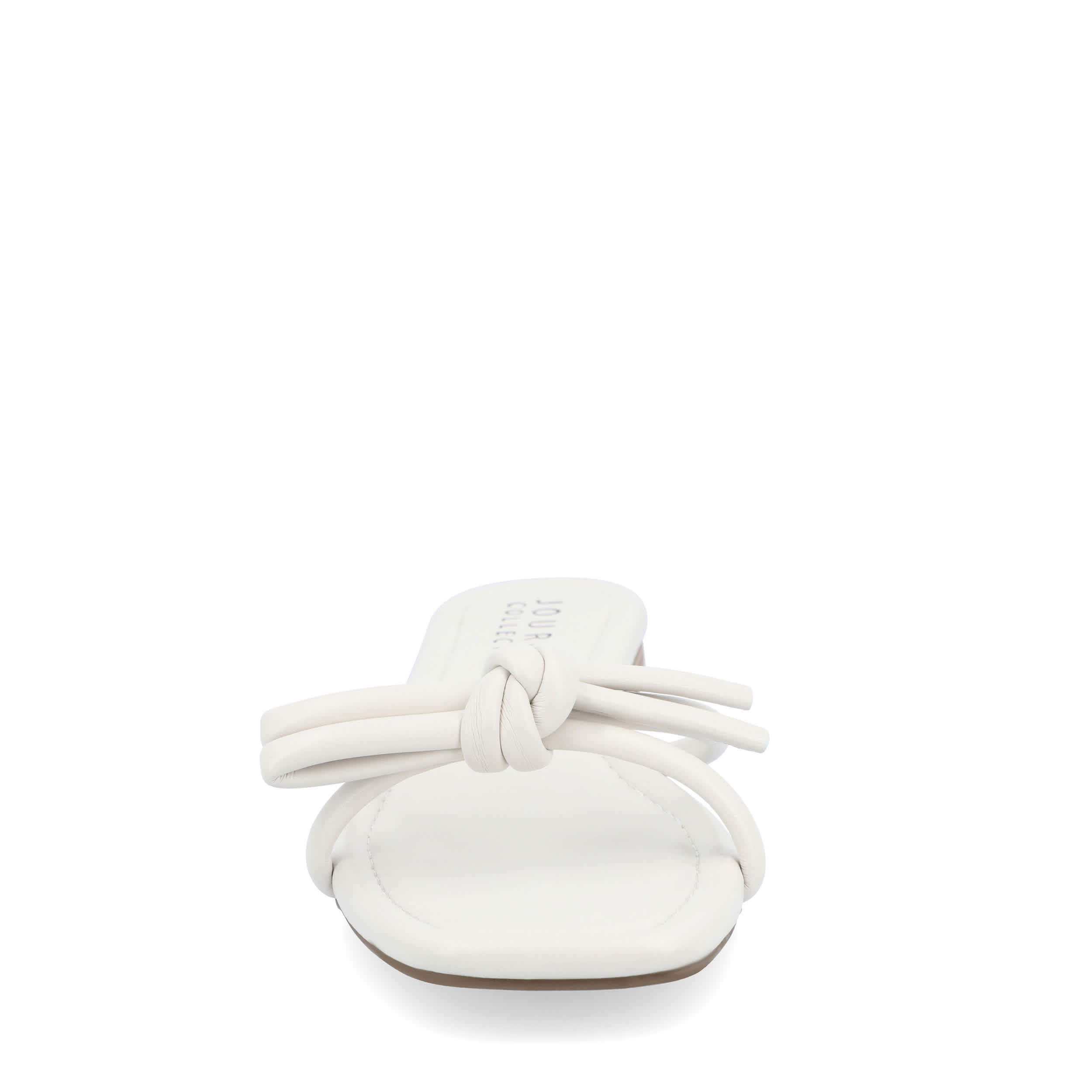 JOURNEE COLLECTION-WOMENS SOMA FLAT SANDAL-OFF WHITE & 