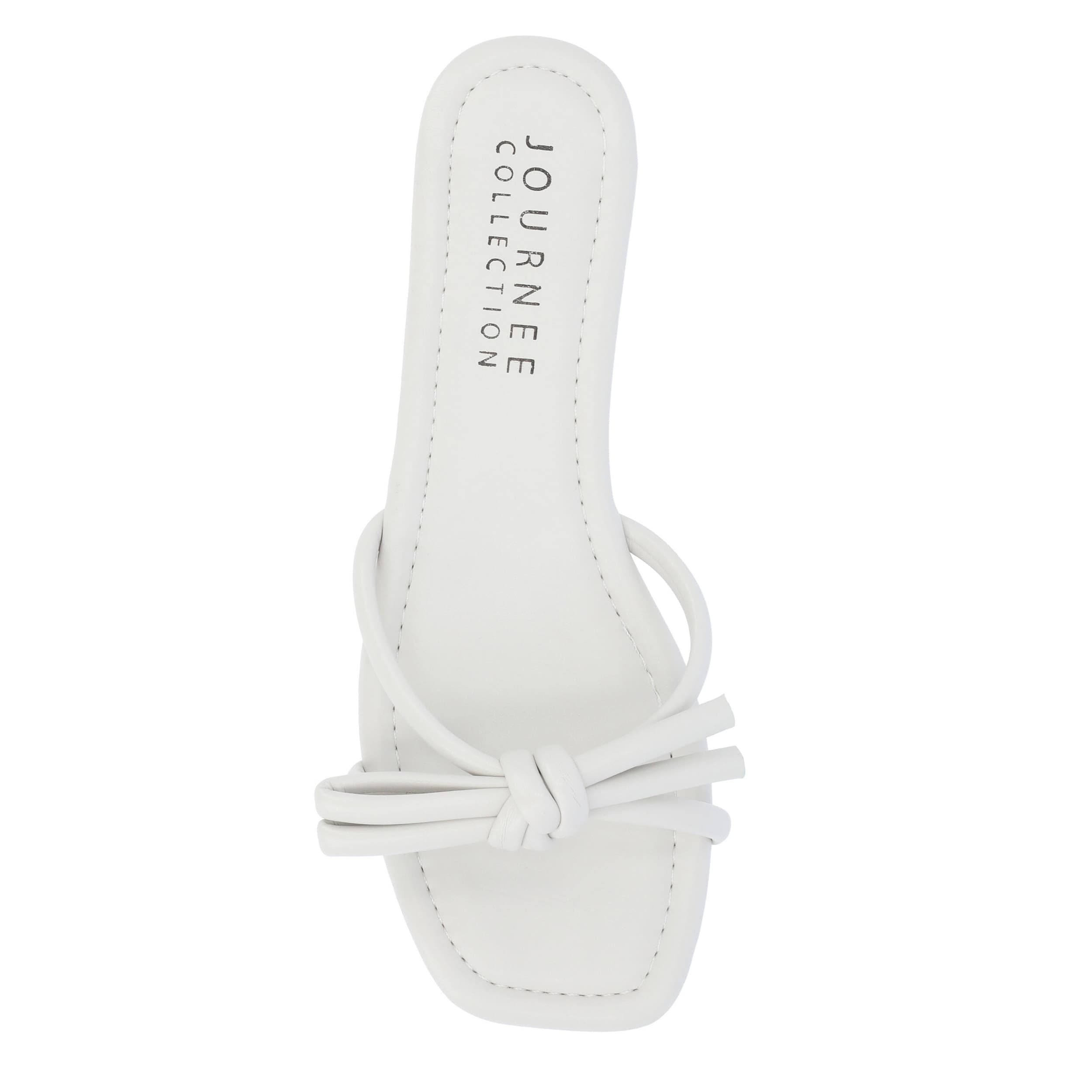 JOURNEE COLLECTION-WOMENS SOMA FLAT SANDAL-OFF WHITE & 