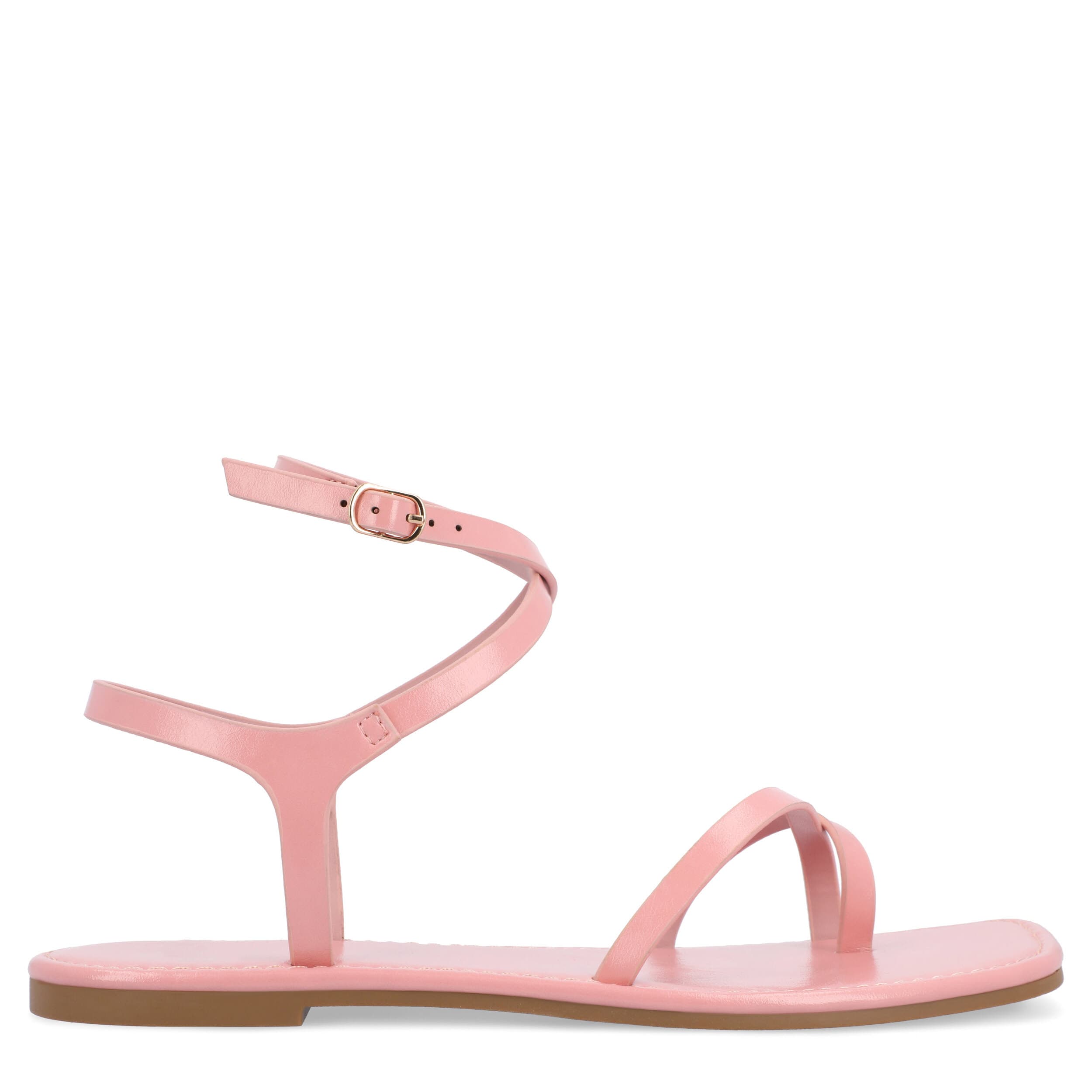 JOURNEE COLLECTION-WOMENS CHARRA SANDAL-PINK & 