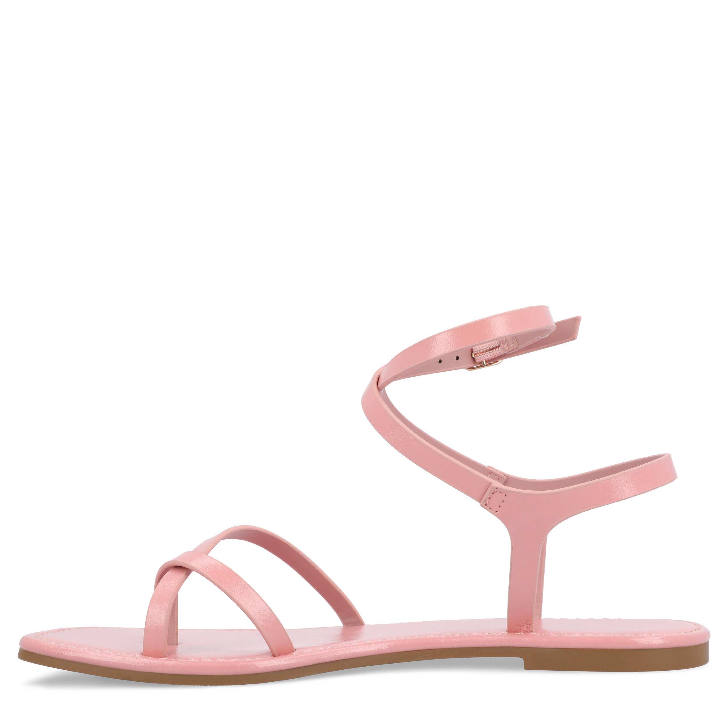 JOURNEE COLLECTION-WOMENS CHARRA SANDAL-PINK & 