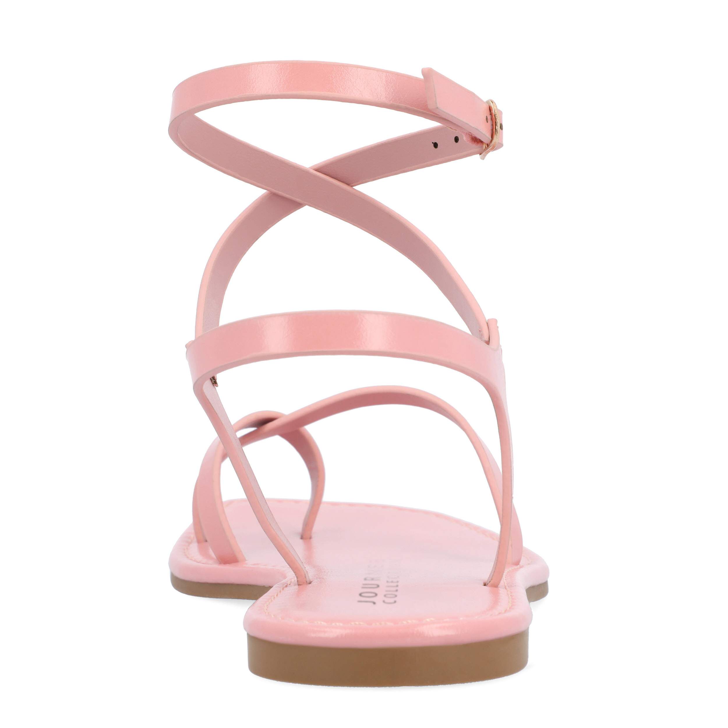 JOURNEE COLLECTION-WOMENS CHARRA SANDAL-PINK & 
