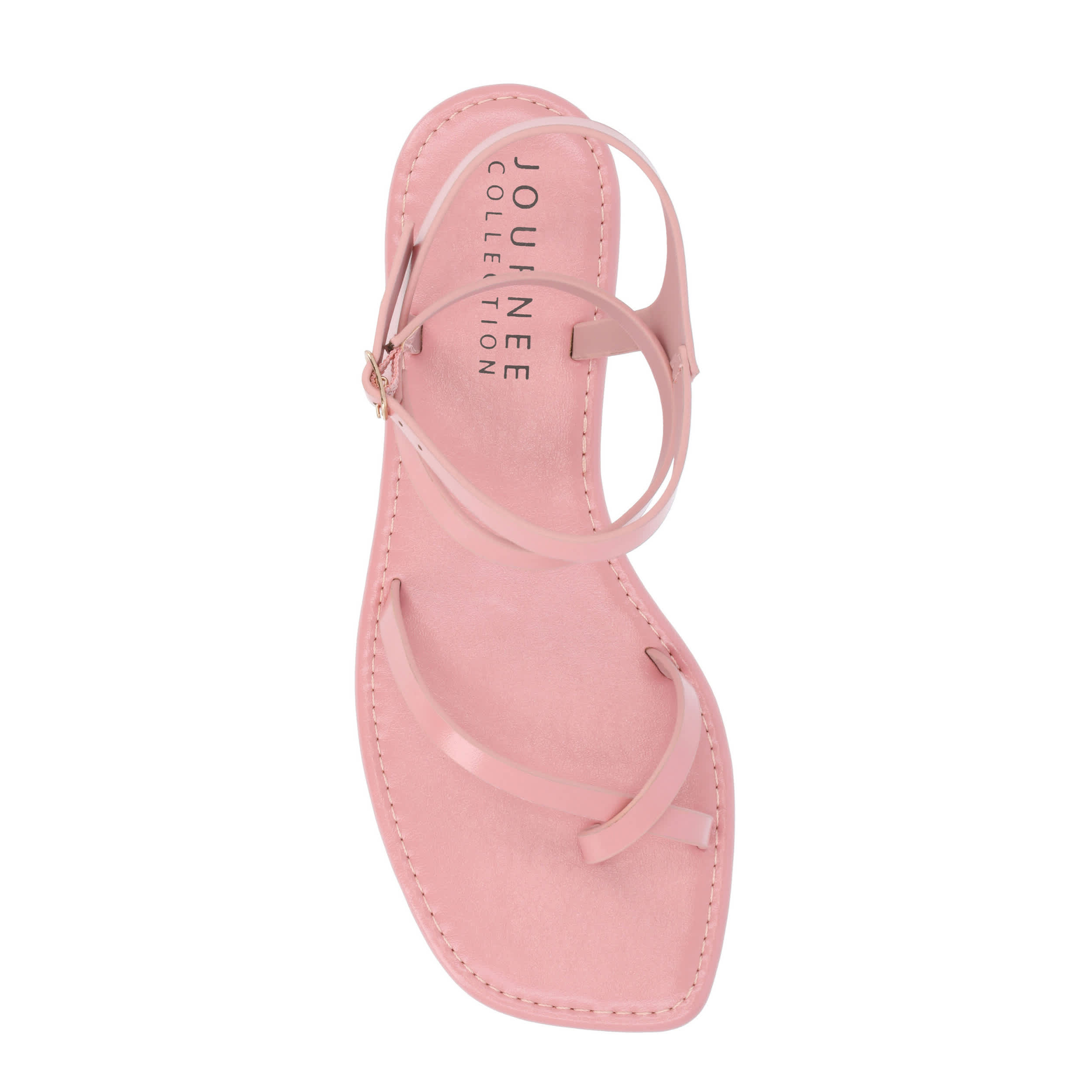 JOURNEE COLLECTION-WOMENS CHARRA SANDAL-PINK & 