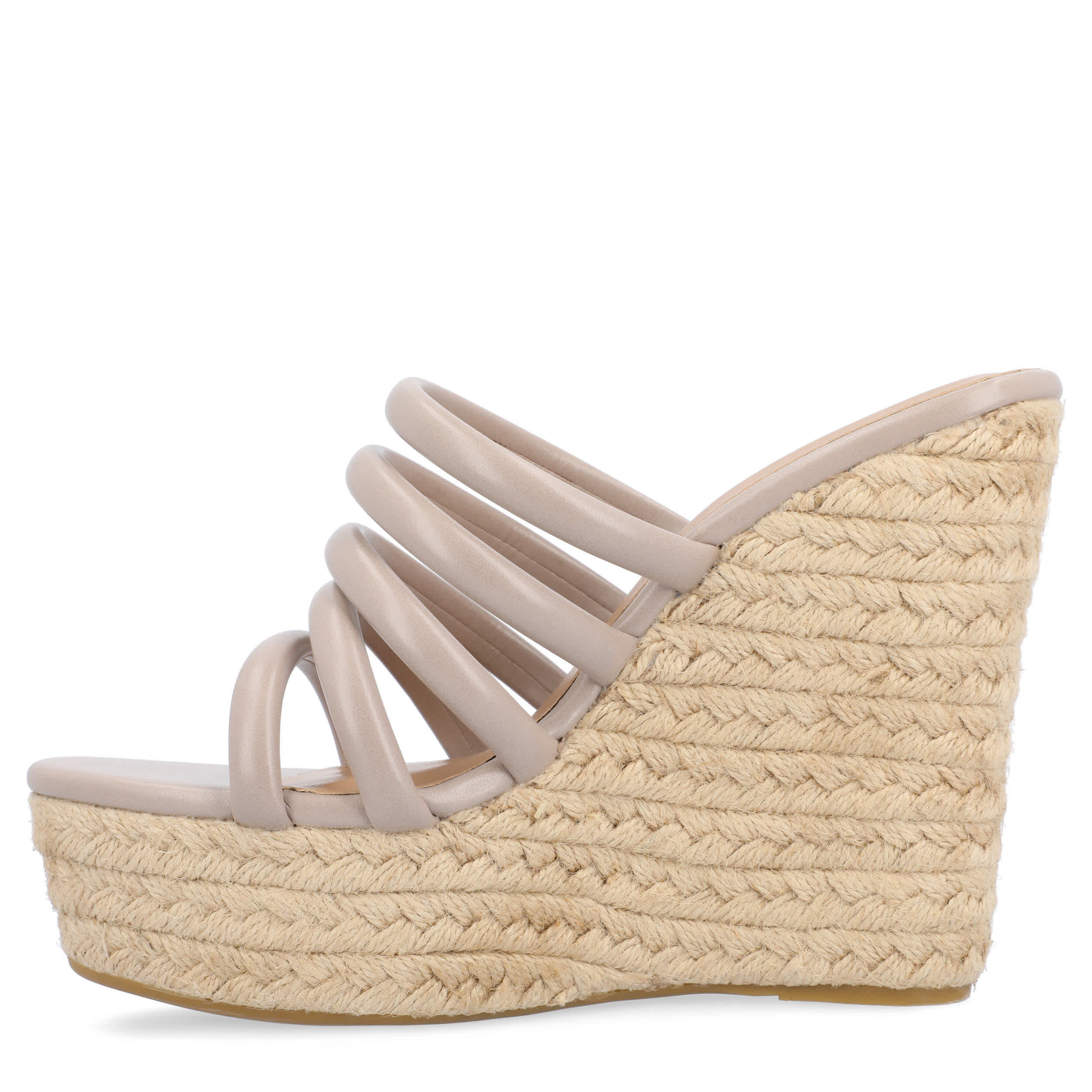 JOURNEE COLLECTION-WOMENS CYNTHIE WEDGE SANDAL-TAUPE & 